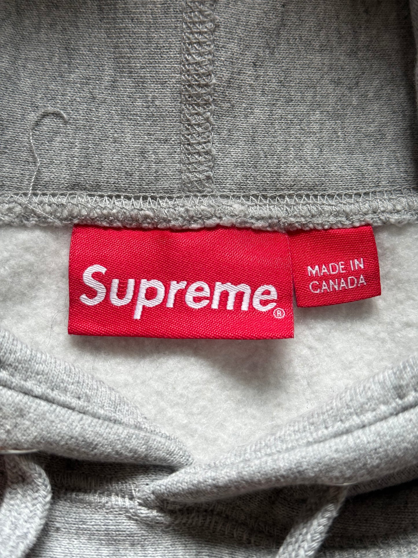 Supreme Cross Box Logo Hoodie Heather Grey