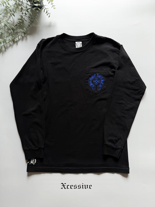 Chrome Hearts Blue Plus Cross Longsleeve