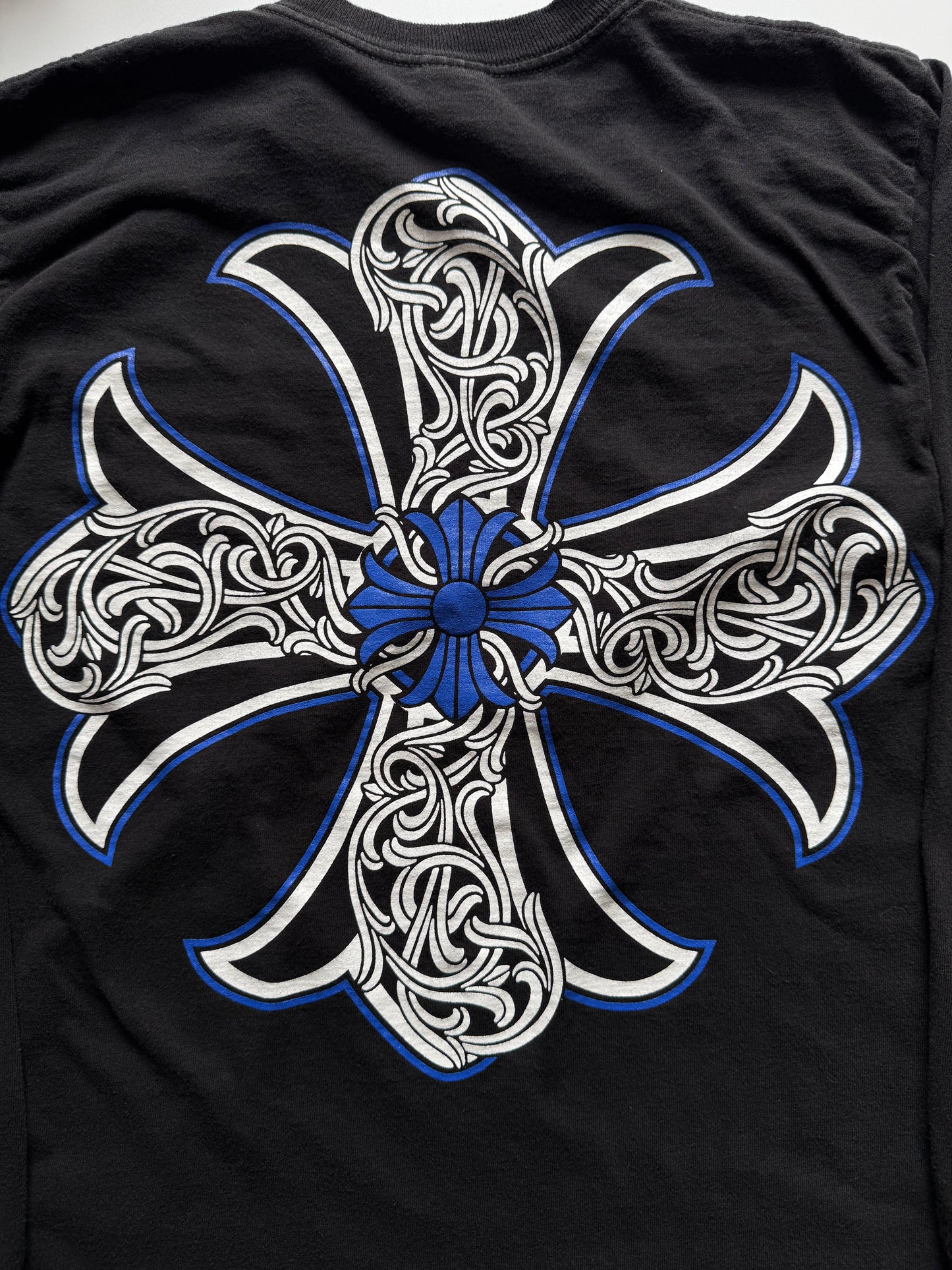 Chrome Hearts Blue Plus Cross Longsleeve