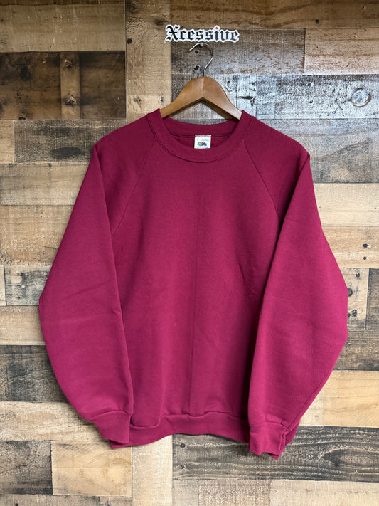 Vintage Fruit of the Loom Burgundy Crewneck