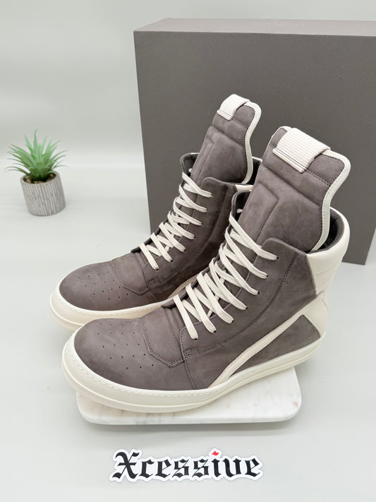 Rick Owens Geobasket Nubuck Dust/Milk