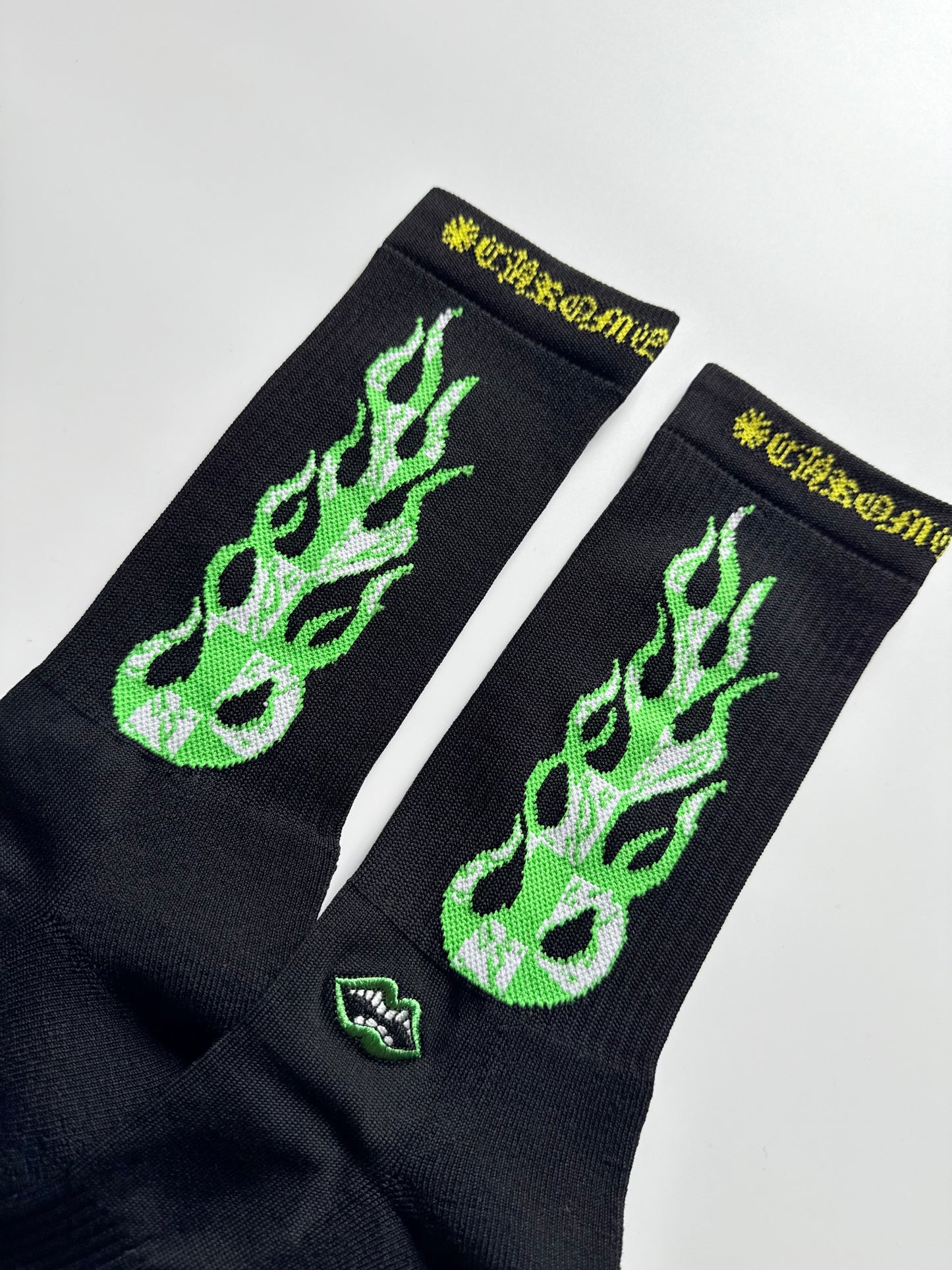 Chrome Hearts Matty Boy Black Flames Socks