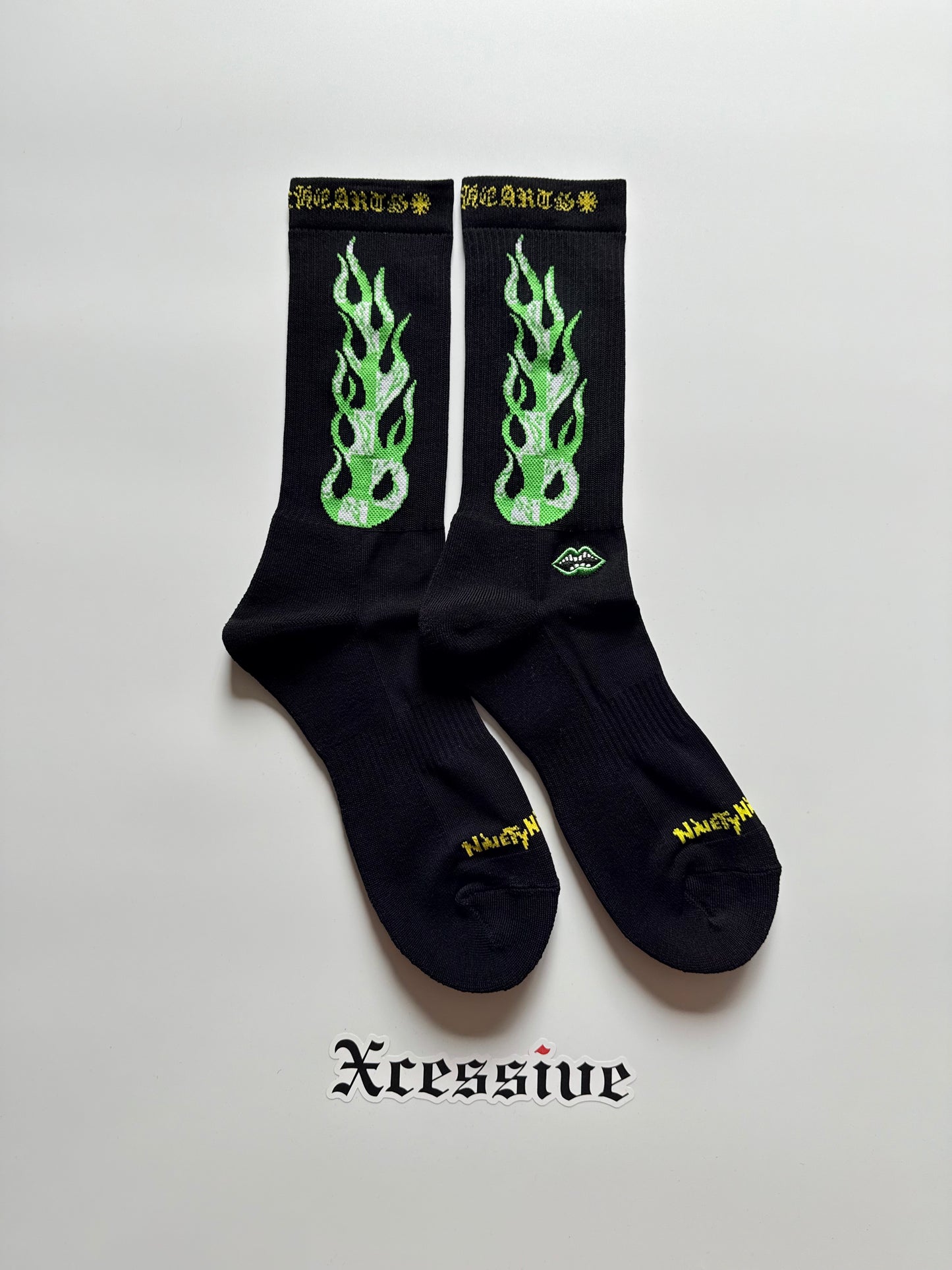 Chrome Hearts Matty Boy Black Flames Socks