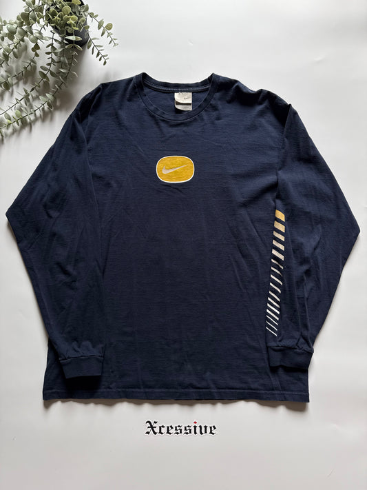 Y2K Nike Navy/Yellow Longsleeve