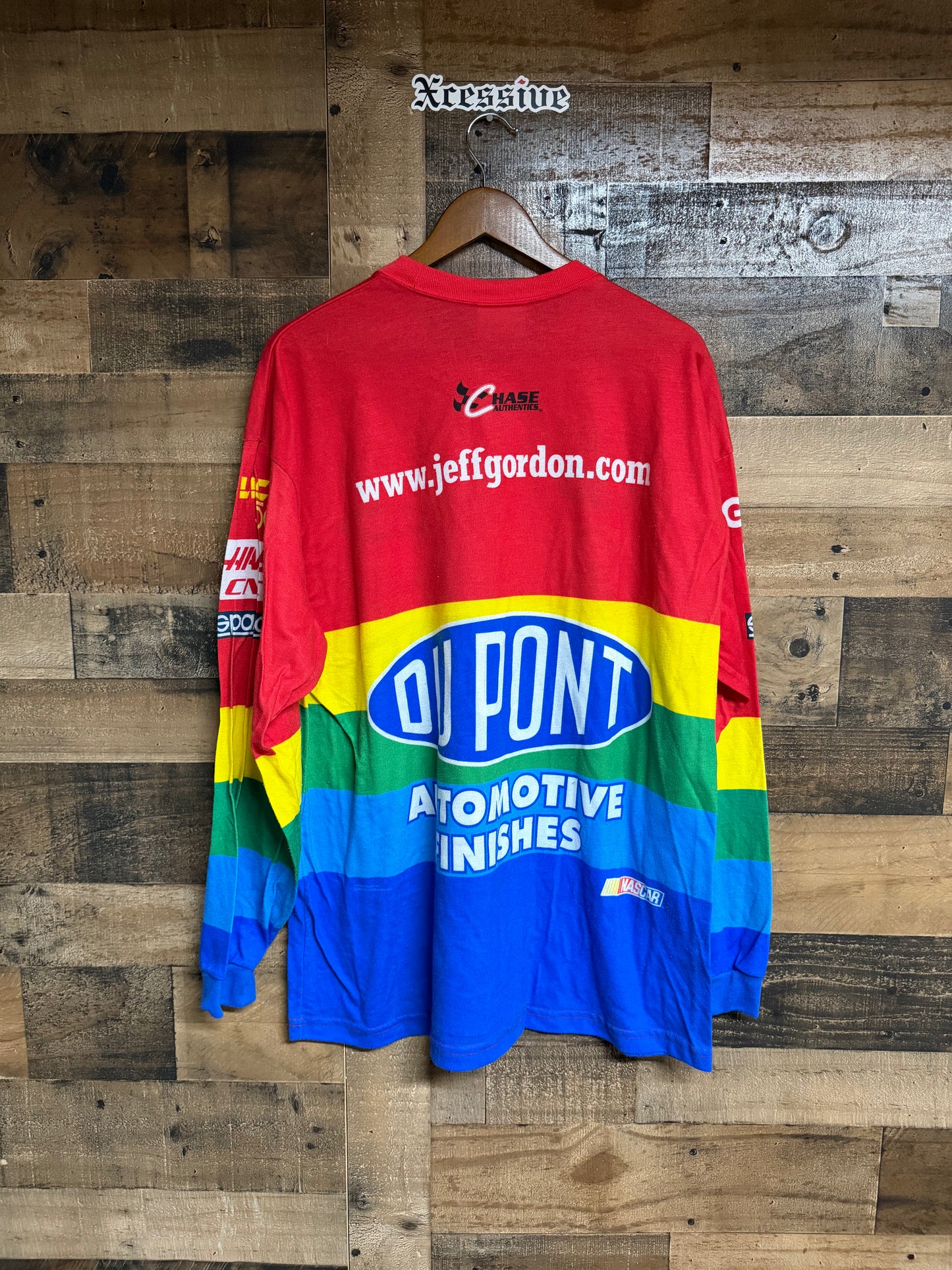 Vintage Jeff Gordon Dupont NASCAR Longsleeve Shirt