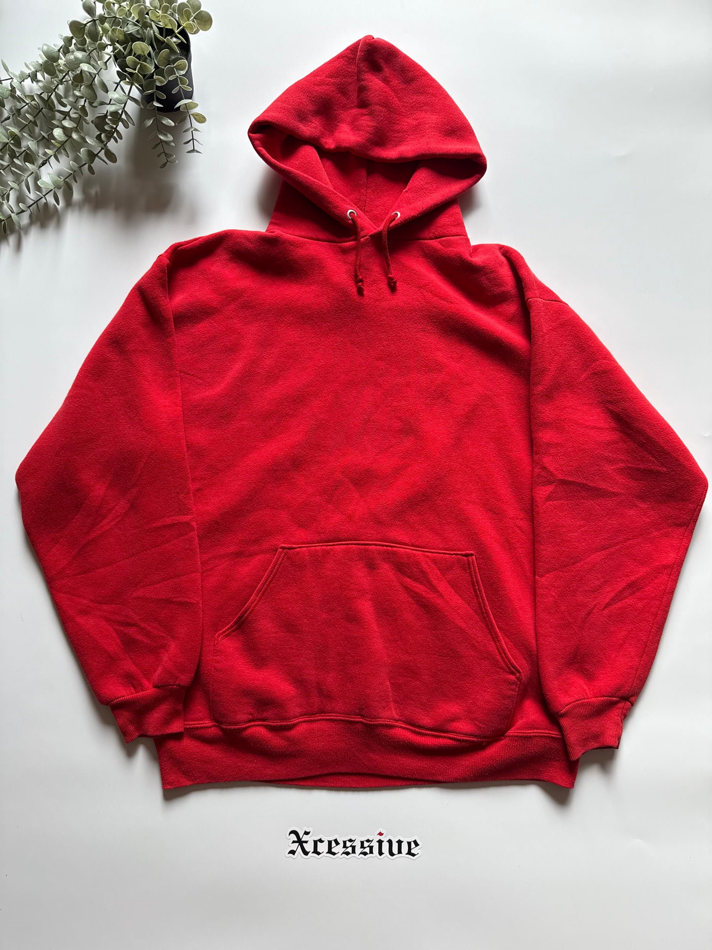 Vintage Russell Athletic Super Weights Red Hoodie