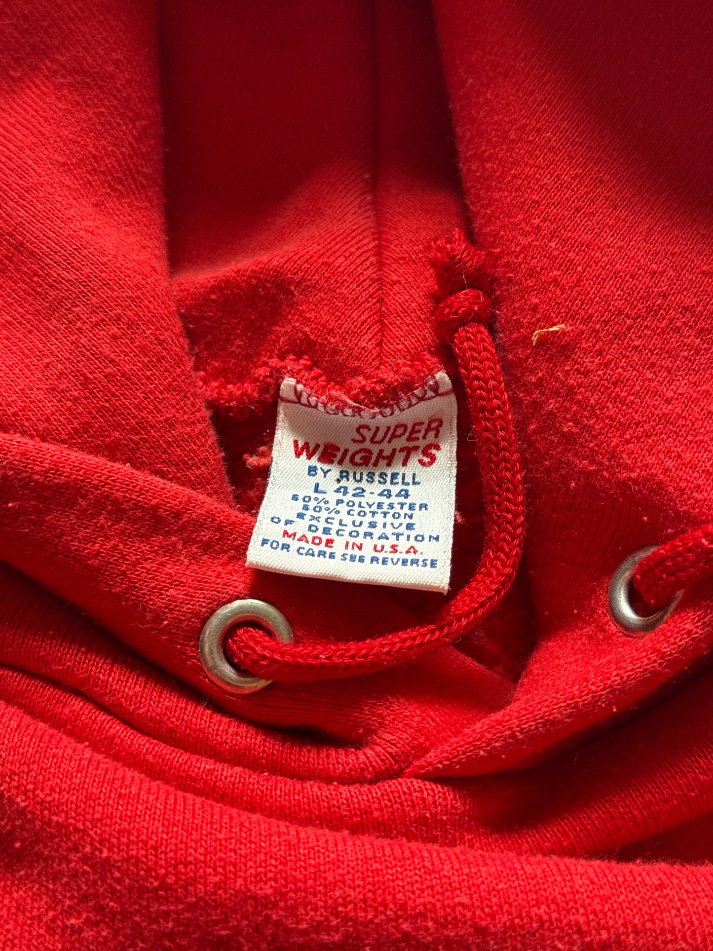 Vintage Russell Athletic Super Weights Red Hoodie