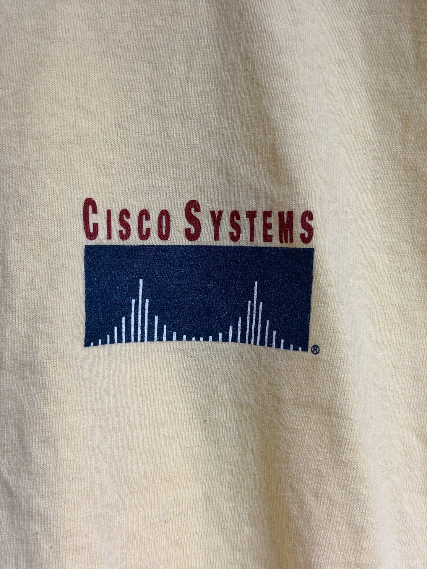 Vintage Yellow Cisco Systems Tee