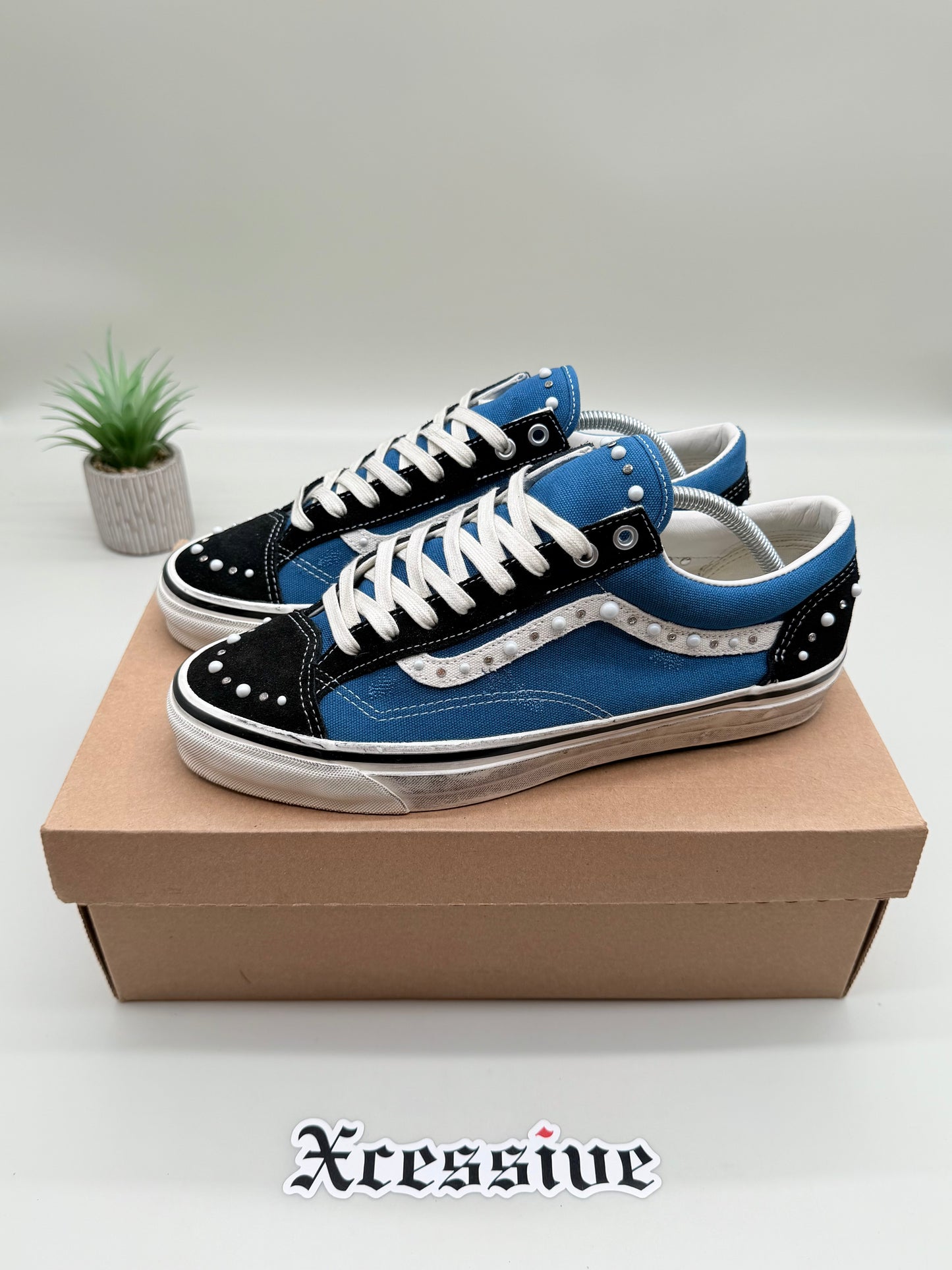 Vans Old Skool 36 Pearlized Black Navy