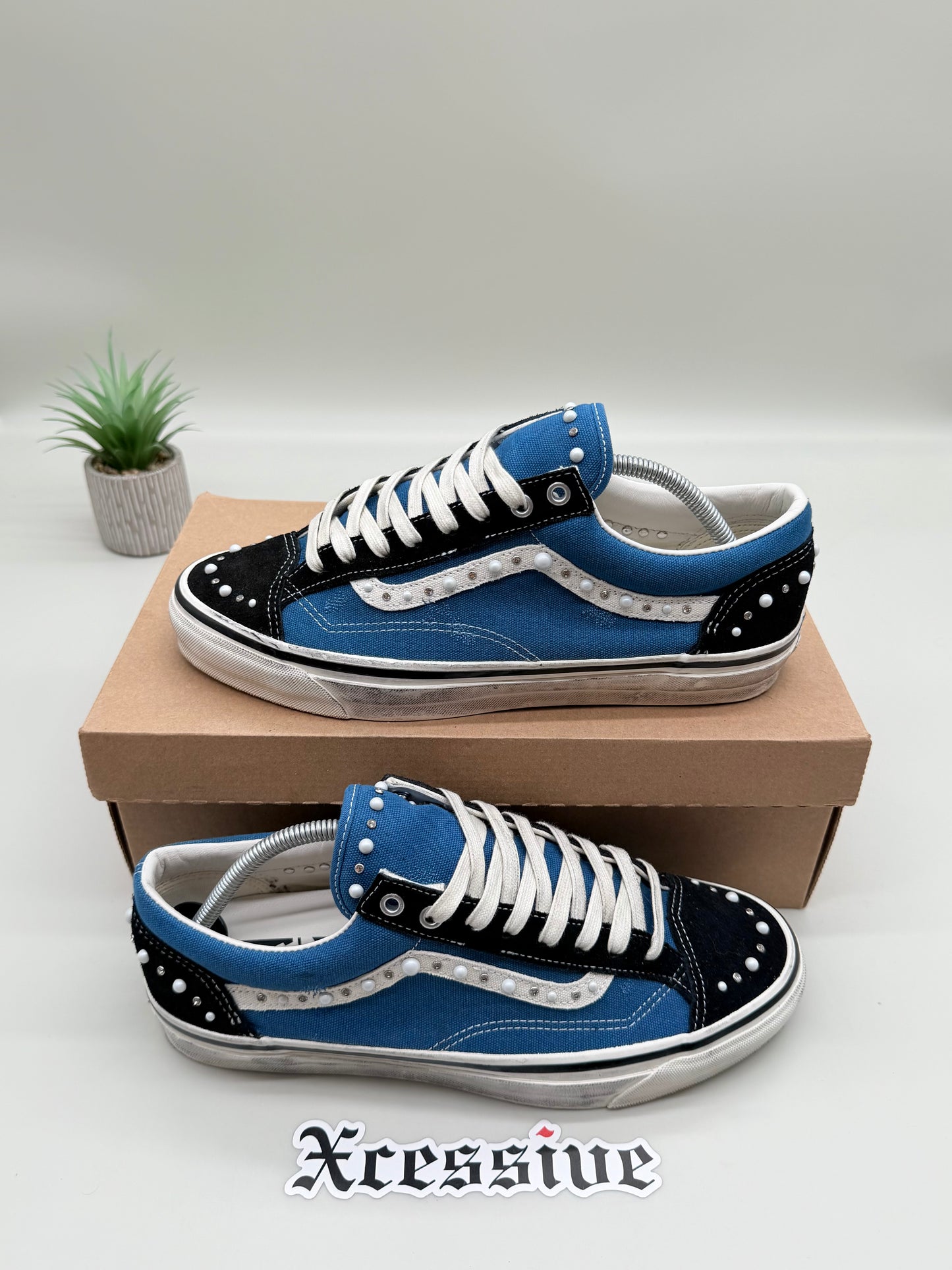 Vans Old Skool 36 Pearlized Black Navy