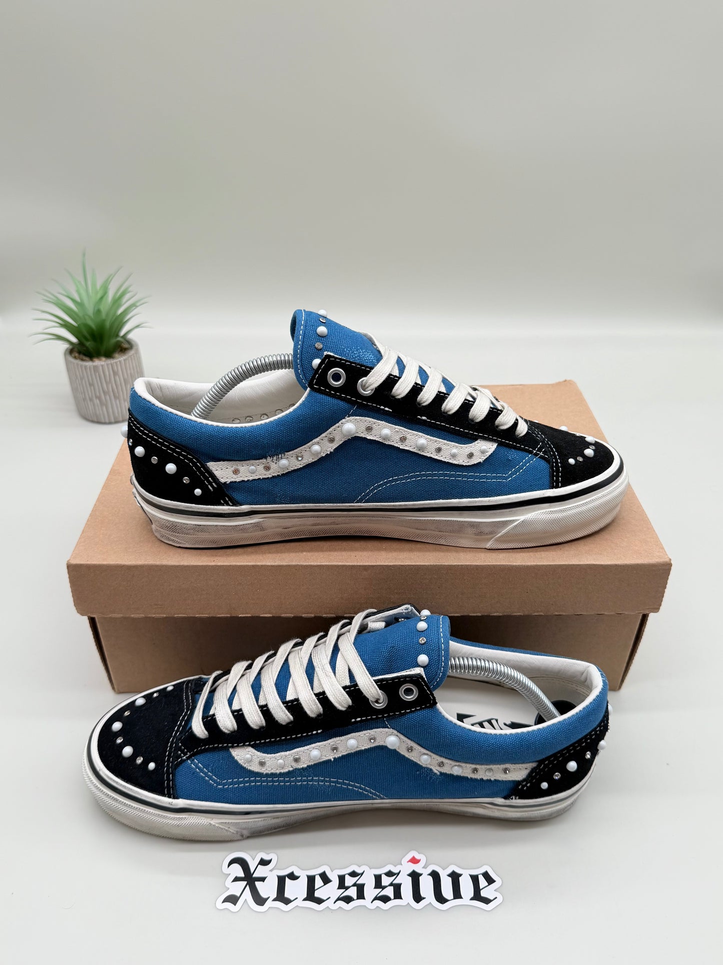 Vans Old Skool 36 Pearlized Black Navy