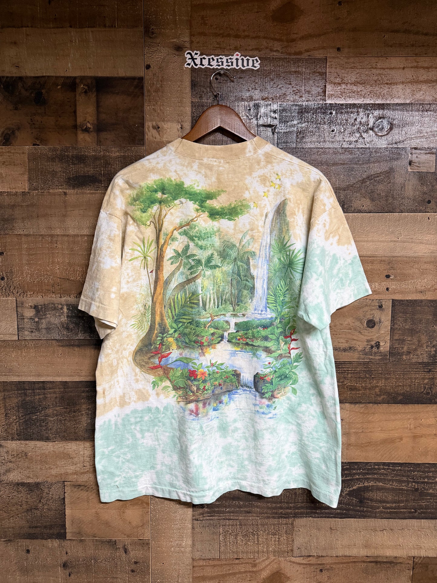 Vintage Liquid Blue Preserve the Rainforest Tee