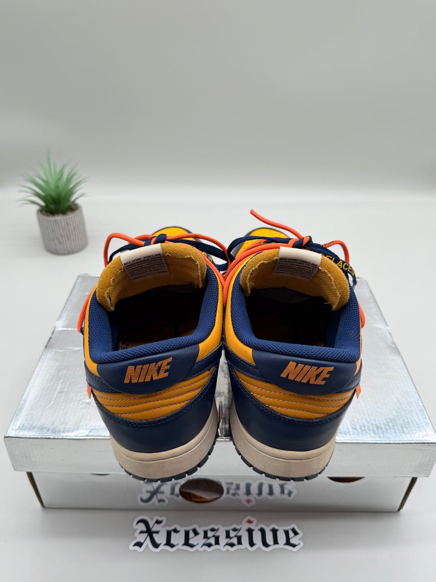 Off-White Nike Dunk Low University Gold