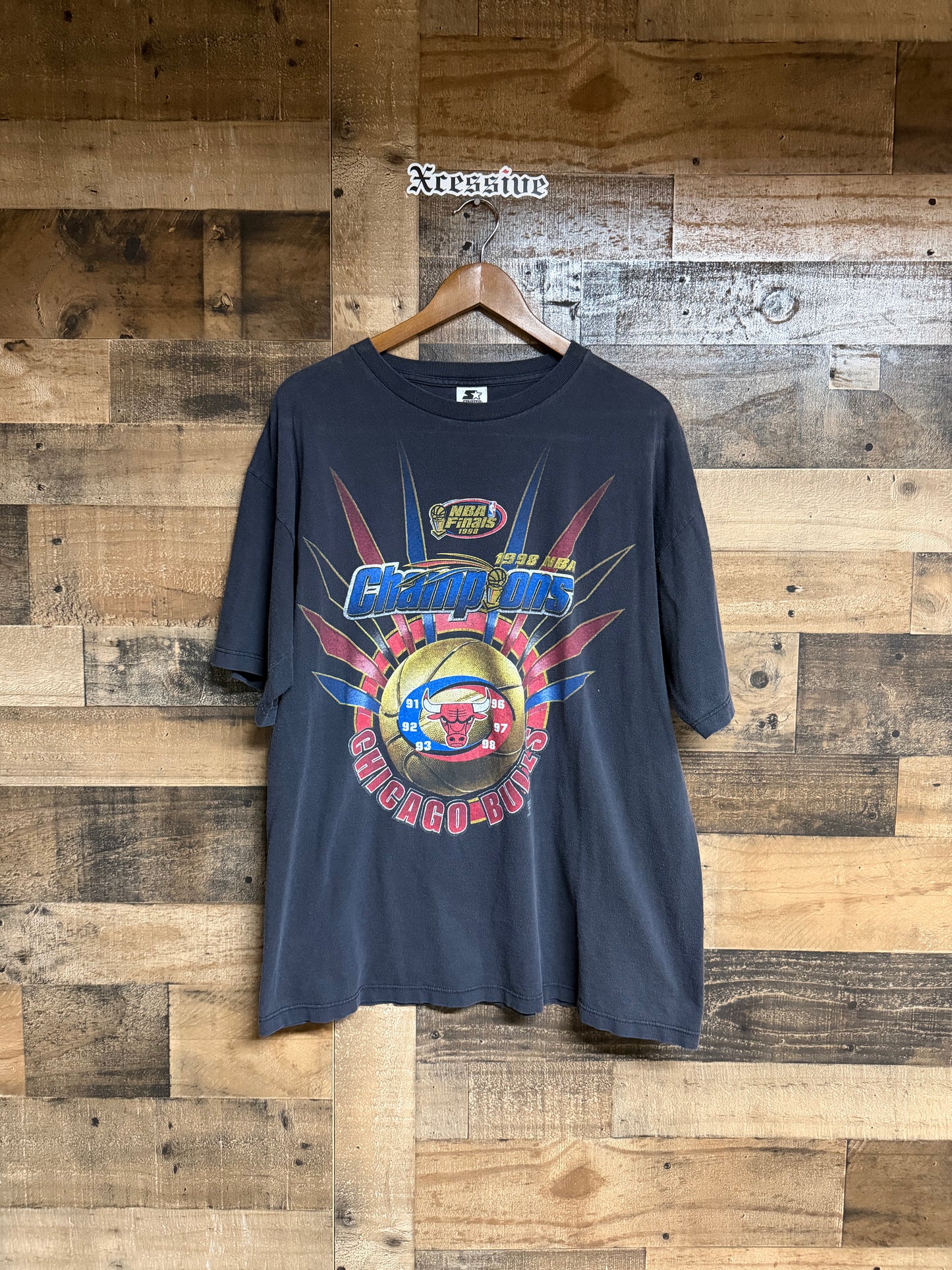 Vintage Chicago Bulls 1998 NBA Finals Championship Tee