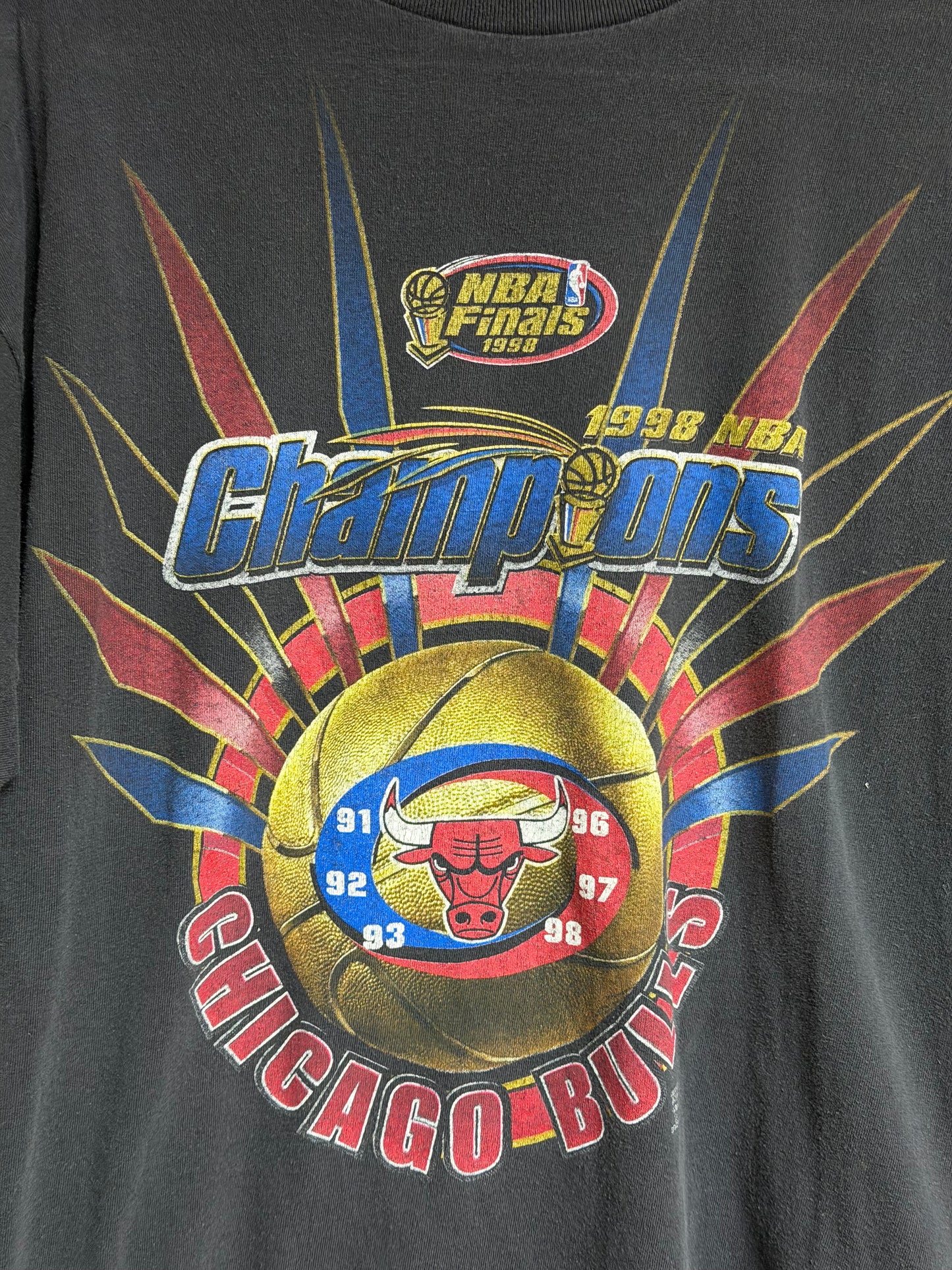 Vintage Chicago Bulls 1998 NBA Finals Championship Tee