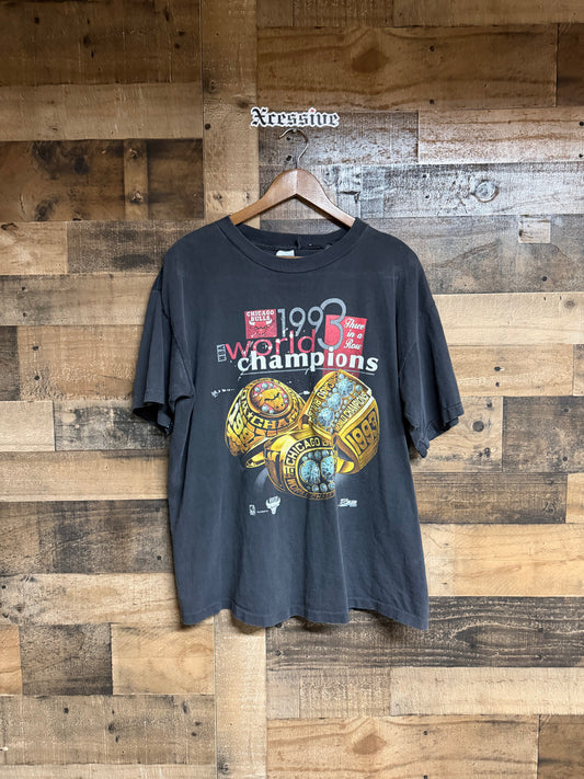 VIntage Chicago Bulls 1993 NBA Finals Championship Tee