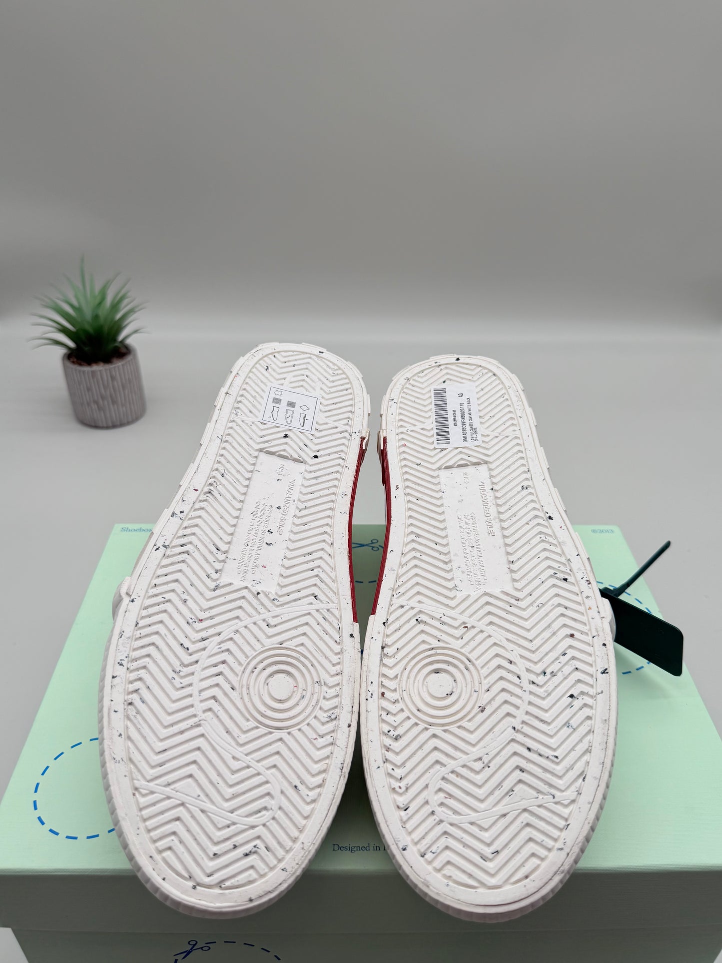 Off-White Vulcanized Low Canvas White Black