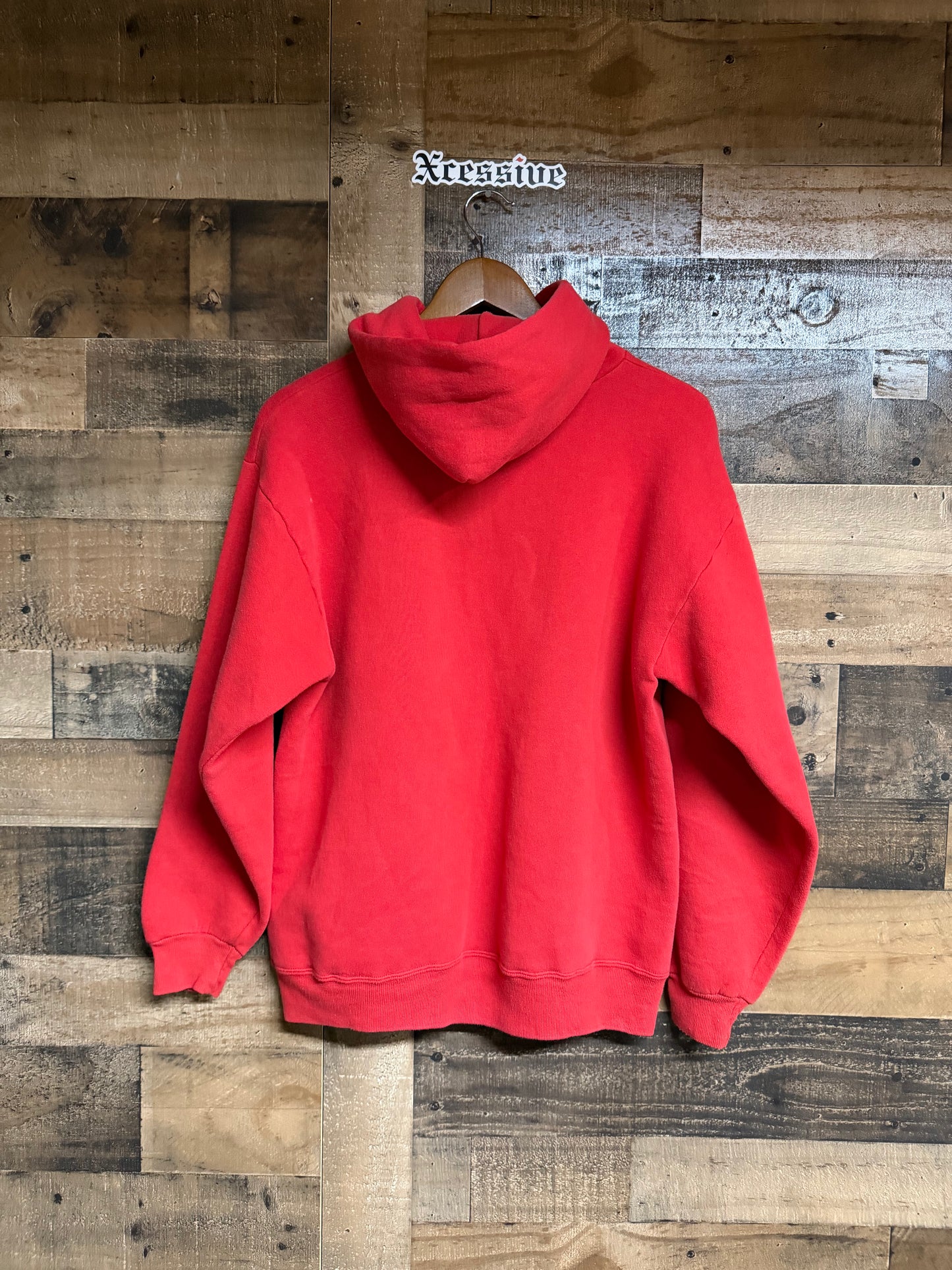 Vintage Russell Athletic Super Weights Red Hoodie