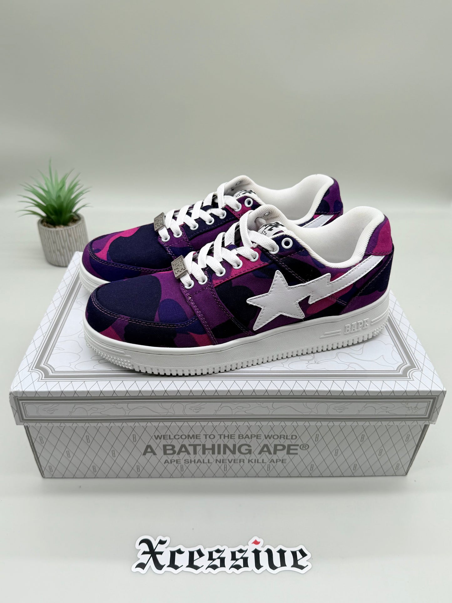 Bape Sta Low Camo Purple