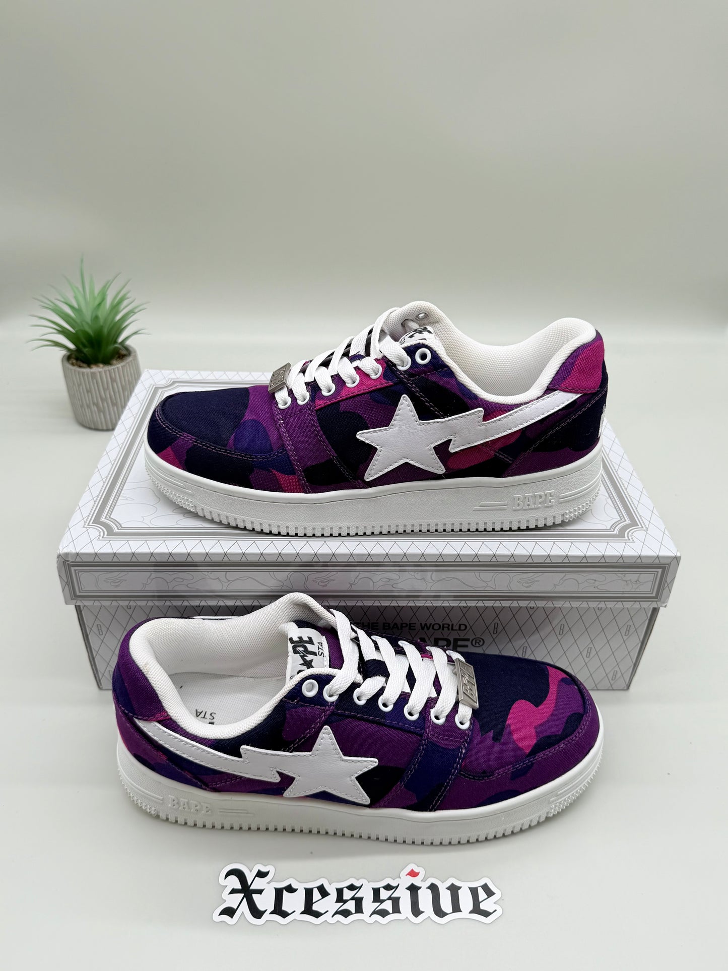 Bape Sta Low Camo Purple