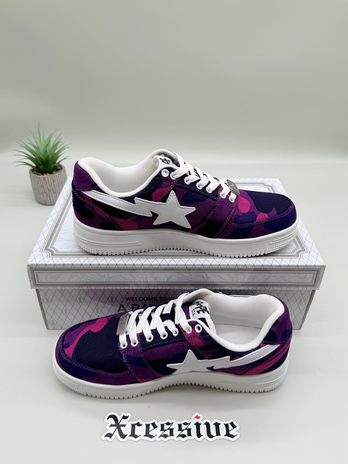 Bape Sta Low Camo Purple