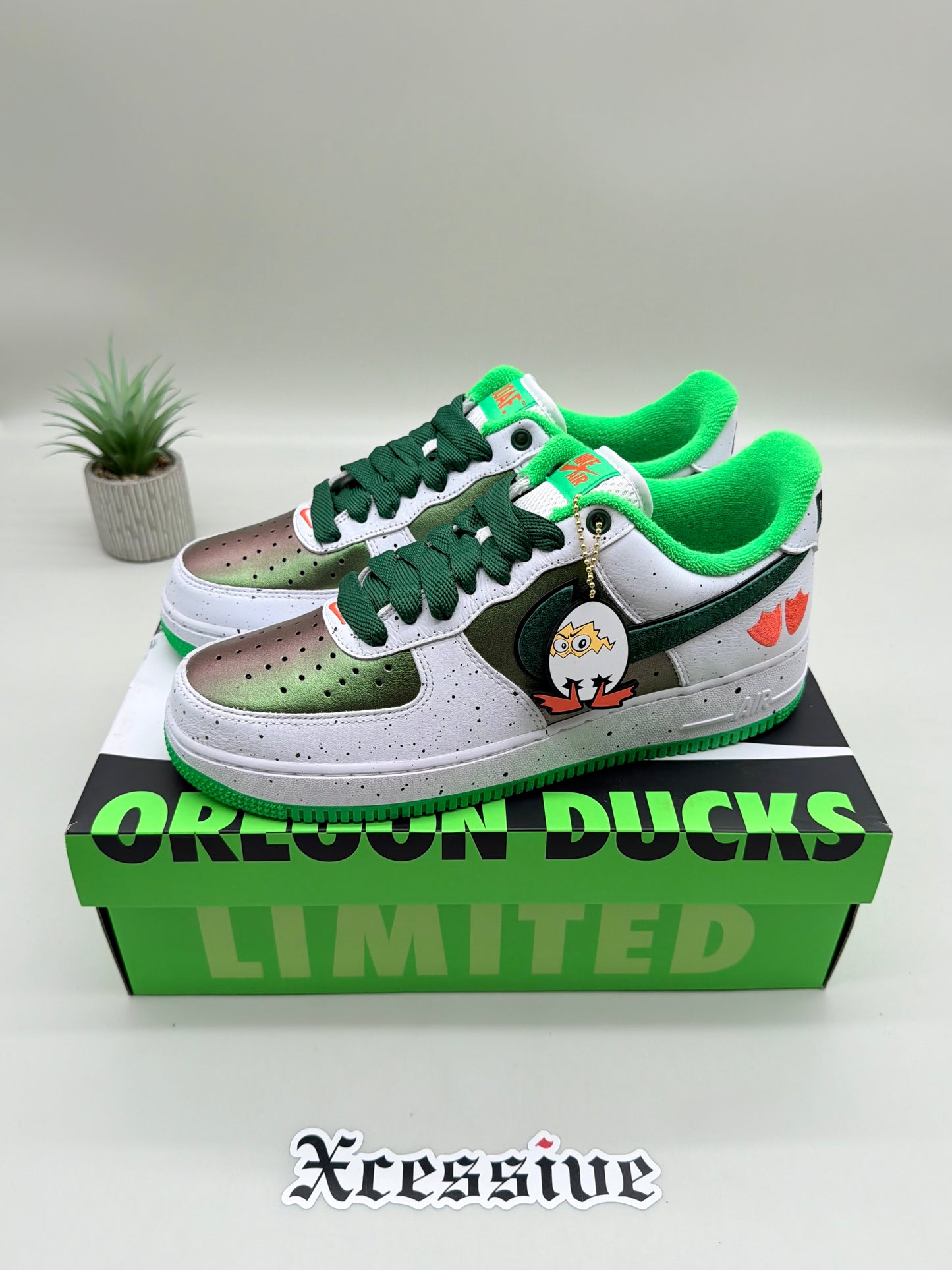 Nike Air Force 1 Oregon Ducks of a Feather Egg or Duck