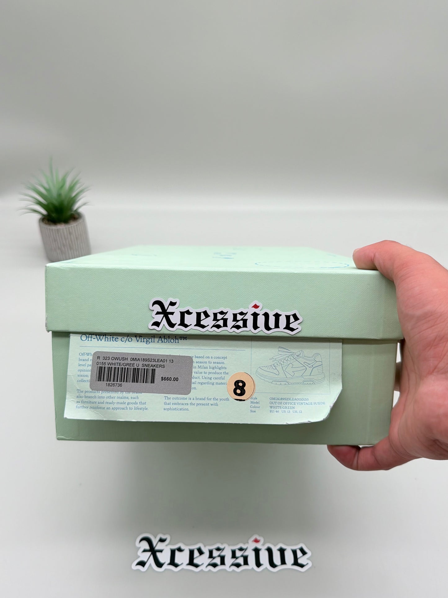 Off-White Out of Office Green Grey