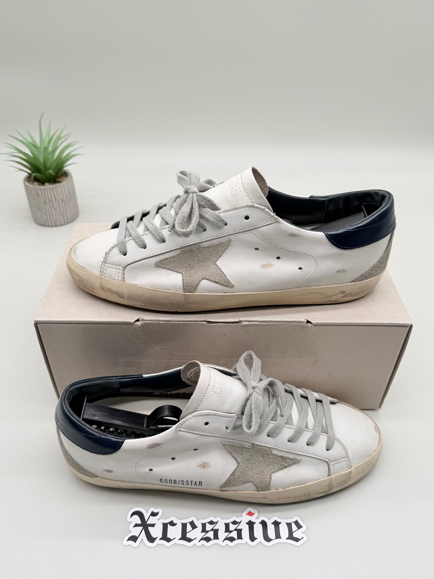 Golden Goose Super Star Navy Blue