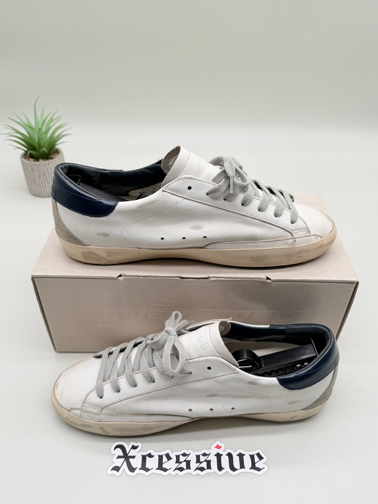 Golden Goose Super Star Navy Blue