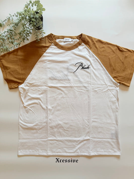 Rhude Raglan Tee Vintage Tan
