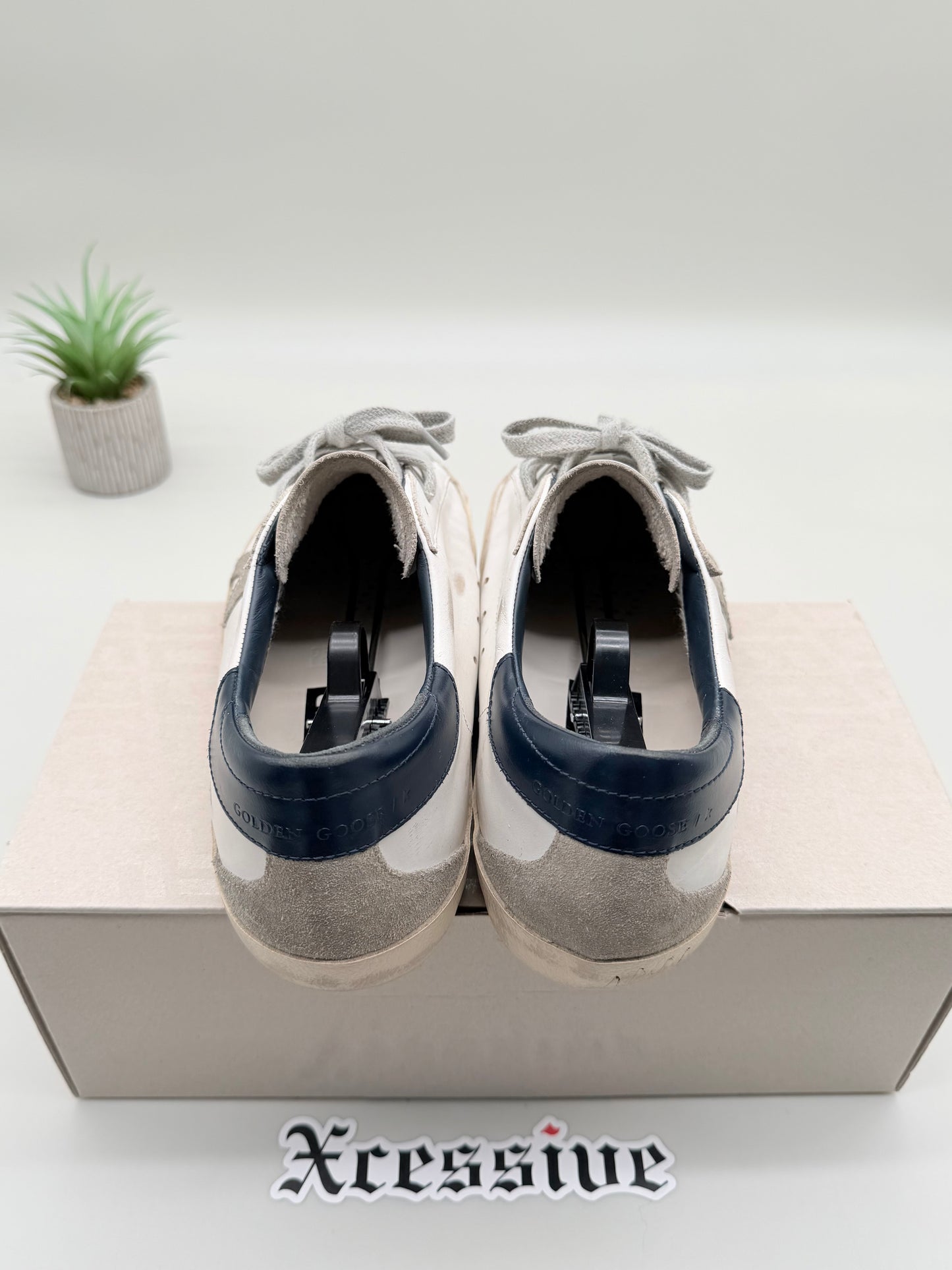 Golden Goose Super Star Navy Blue