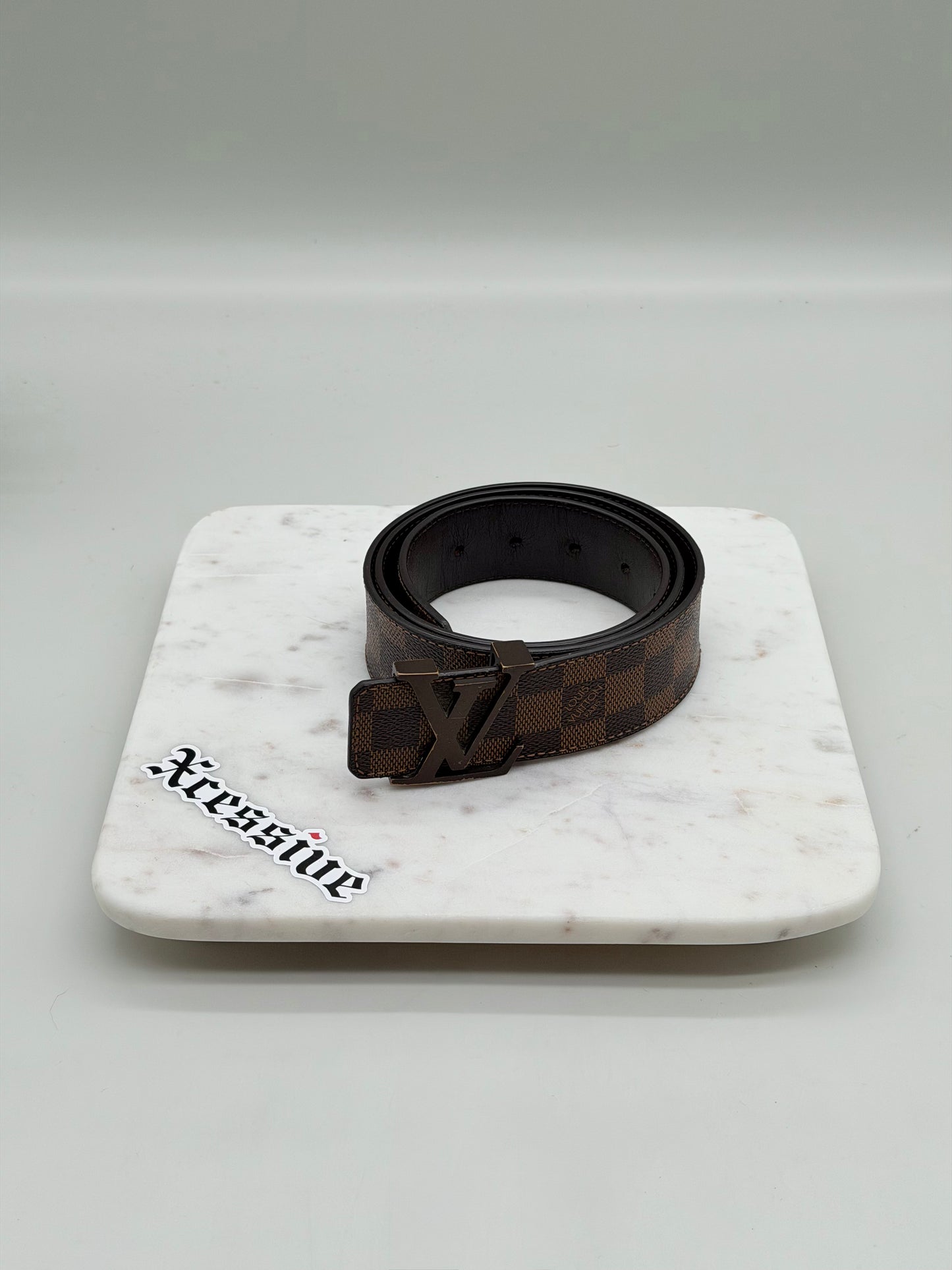 Louis Vuitton Initials Brown Damier Belt