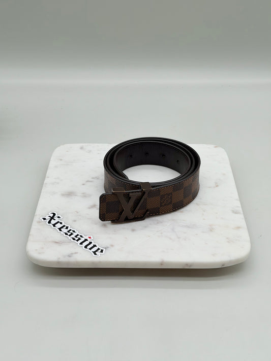 Louis Vuitton Initials Brown Damier Belt