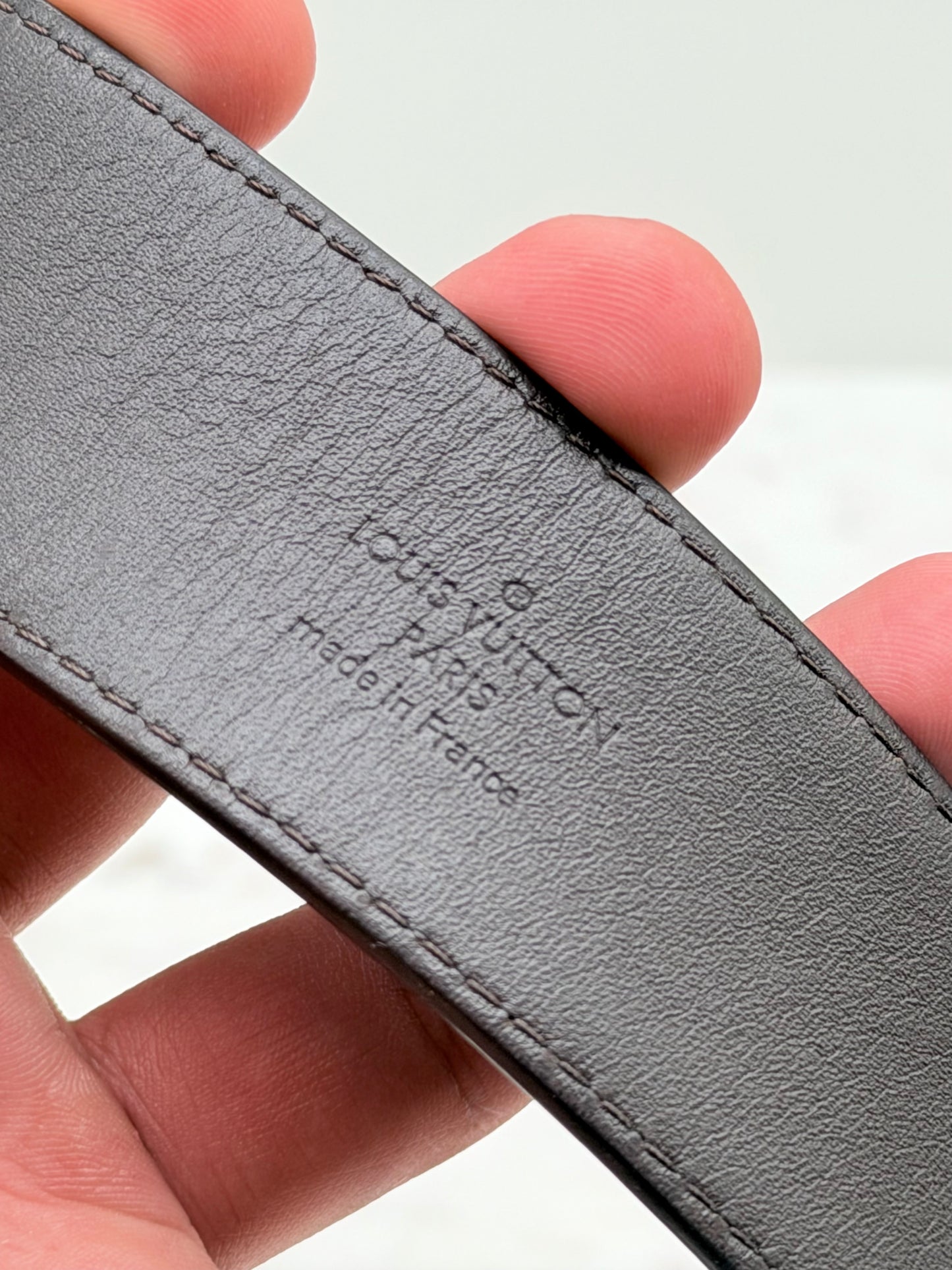Louis Vuitton Initials Brown Damier Belt