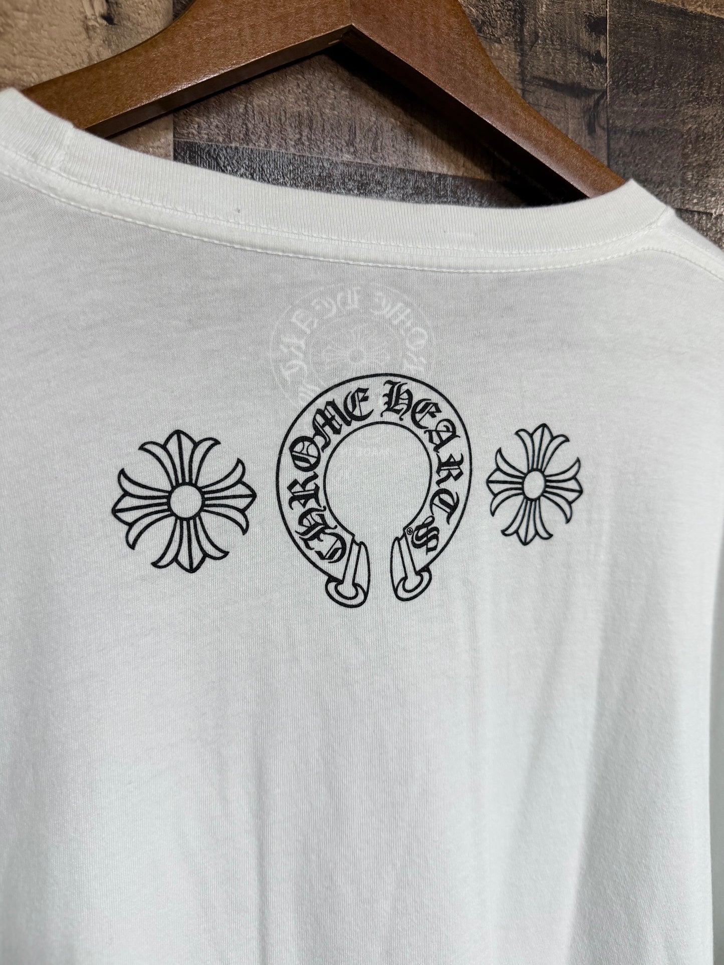Chrome Hearts Multi Logo White Long Sleeve Tee