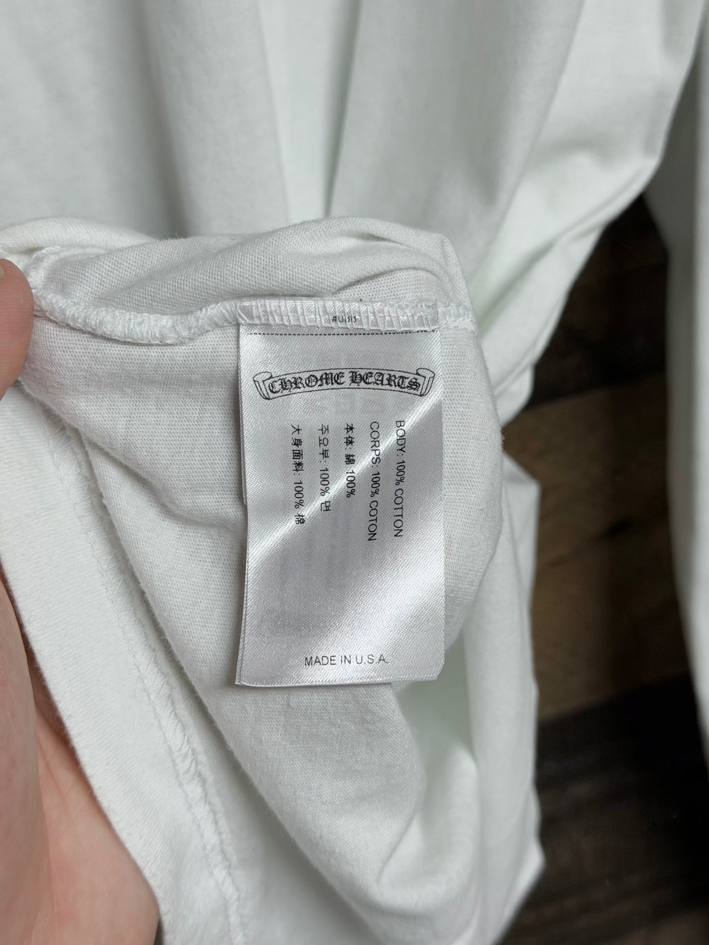 Chrome Hearts Multi Logo White Long Sleeve Tee