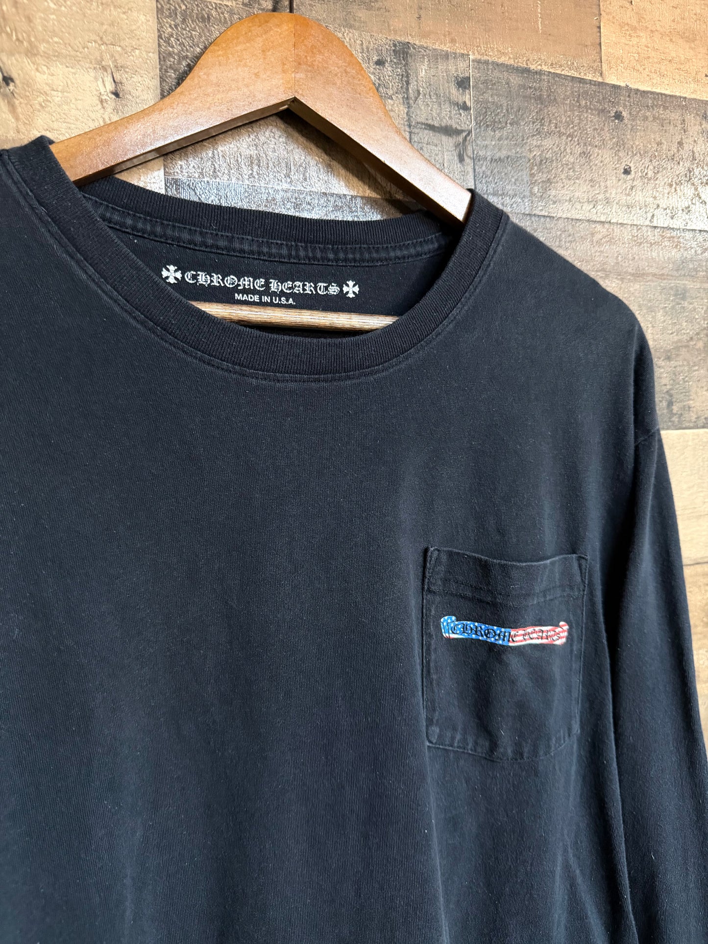 Chrome Hearts Matty Boy American Flag USA Long Sleeve Tee