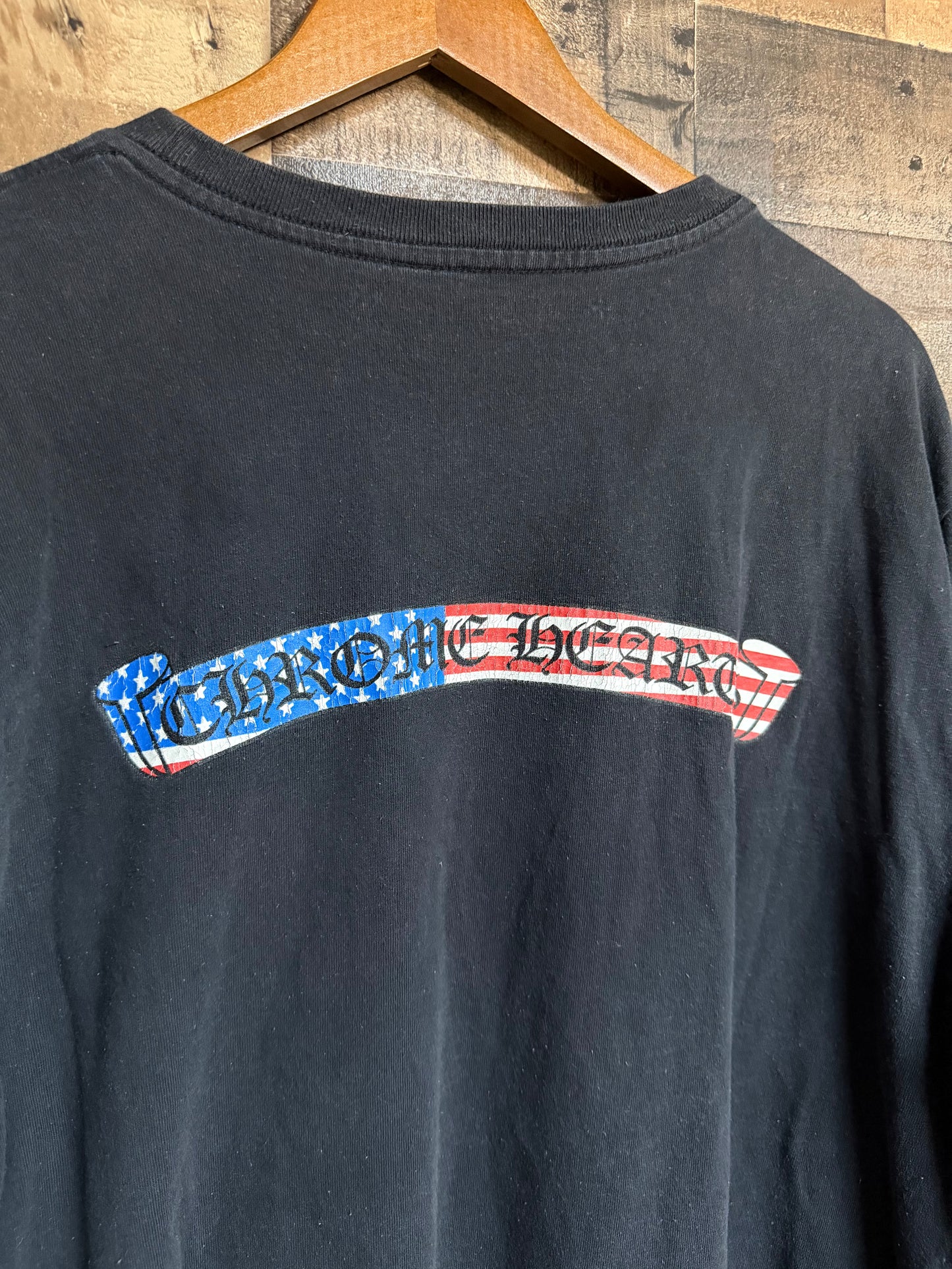 Chrome Hearts Matty Boy American Flag USA Long Sleeve Tee