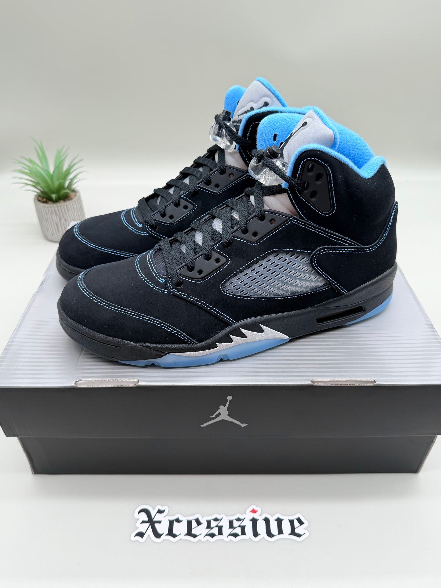 Jordan 5 Black University Blue