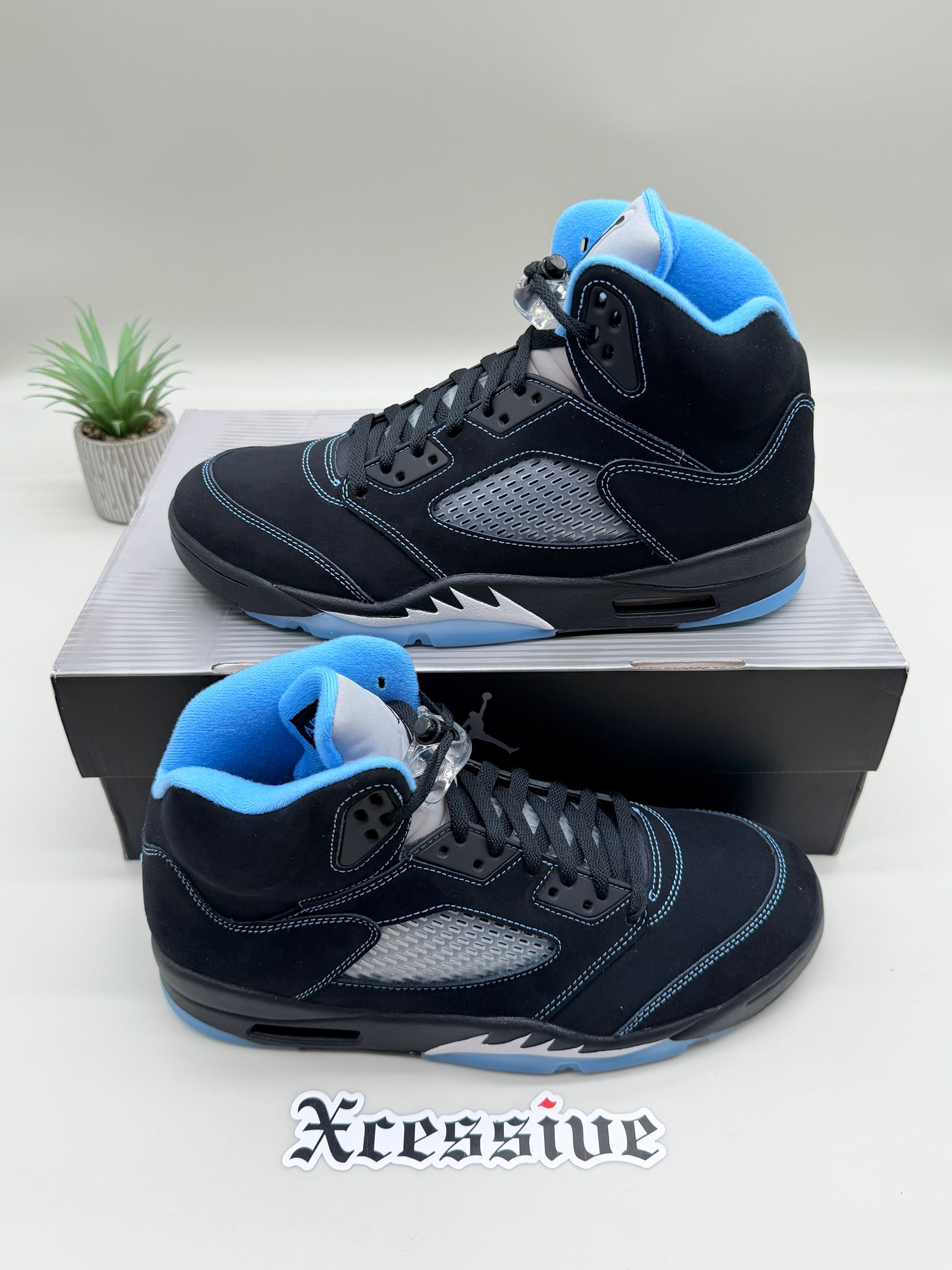 Jordan 5 Black University Blue