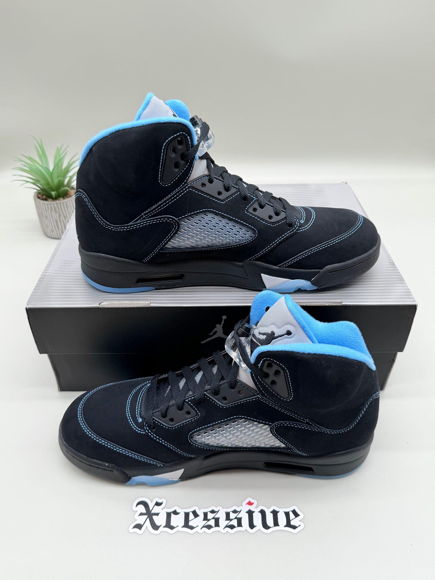 Jordan 5 Black University Blue