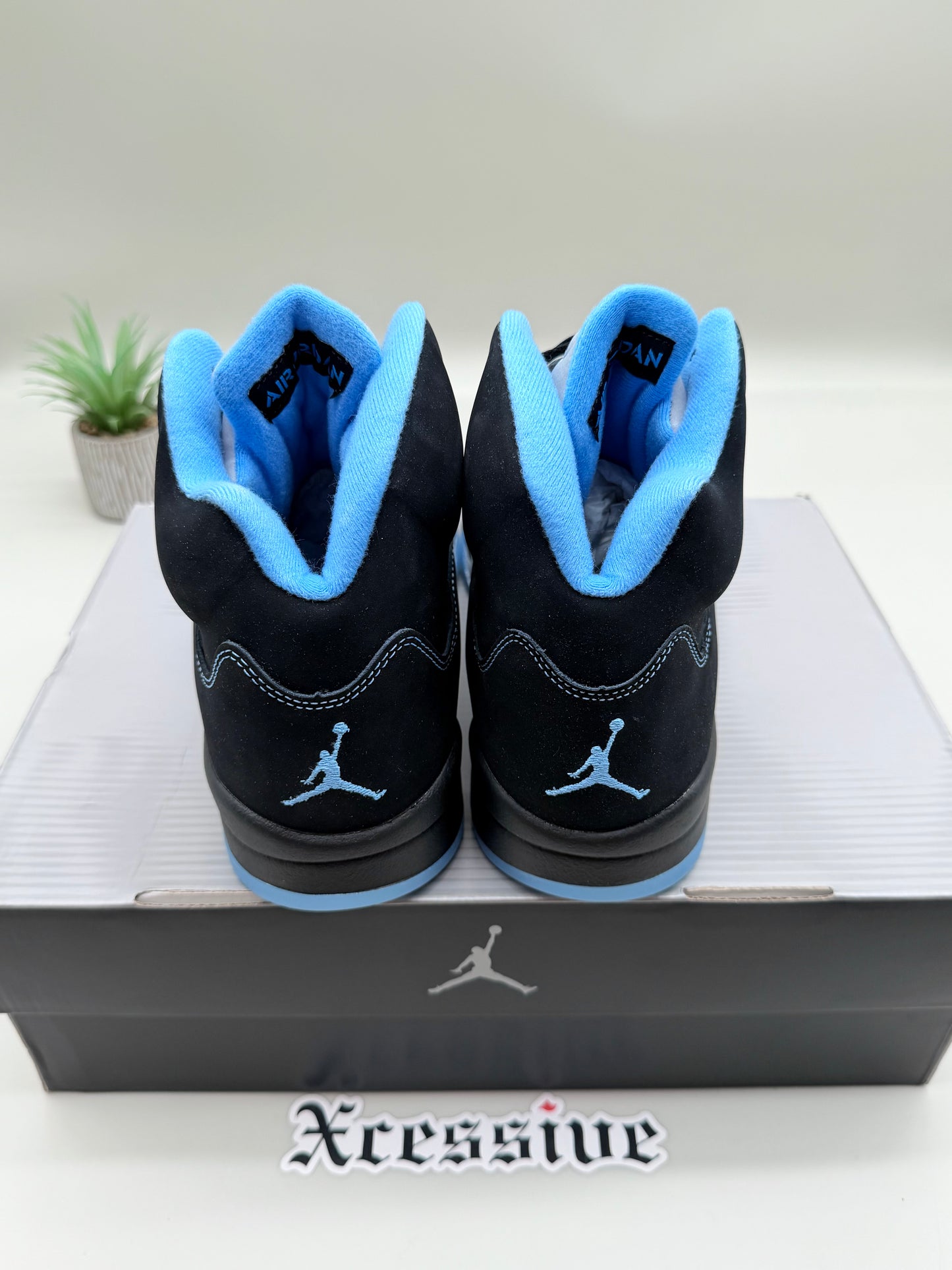 Jordan 5 Black University Blue