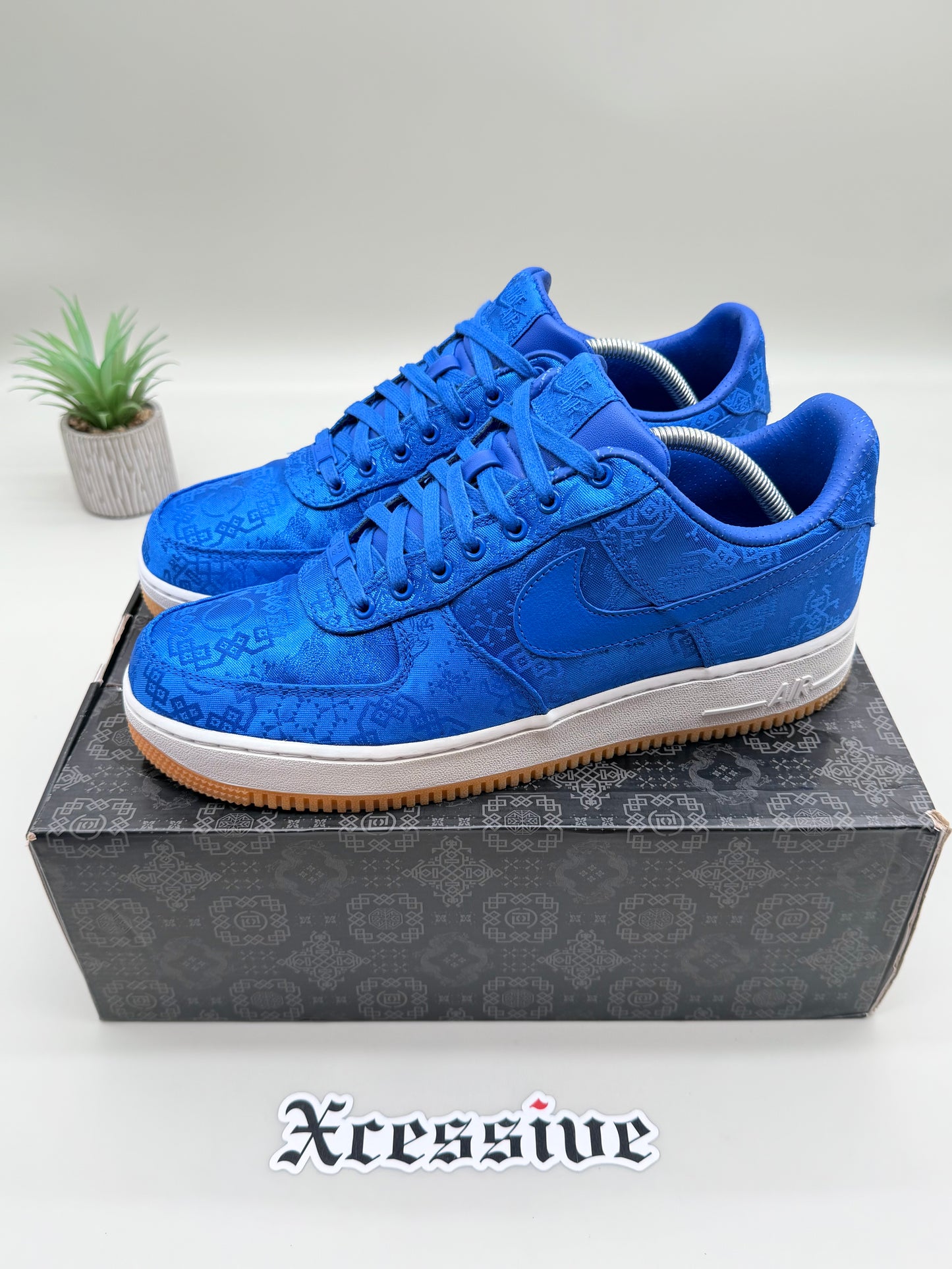 Nike Air Force 1 CLOT Blue Silk