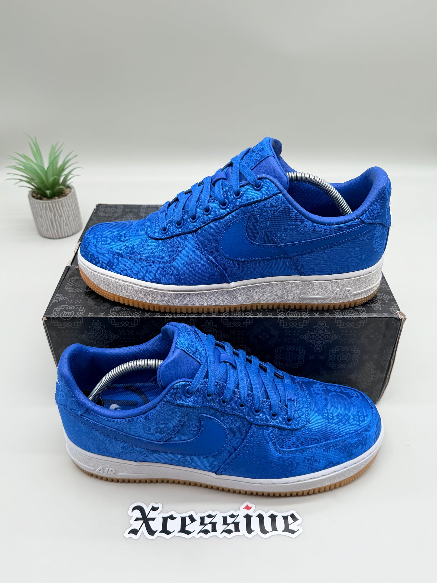Nike Air Force 1 CLOT Blue Silk