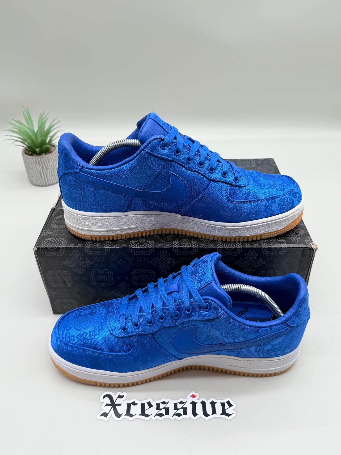 Nike Air Force 1 CLOT Blue Silk