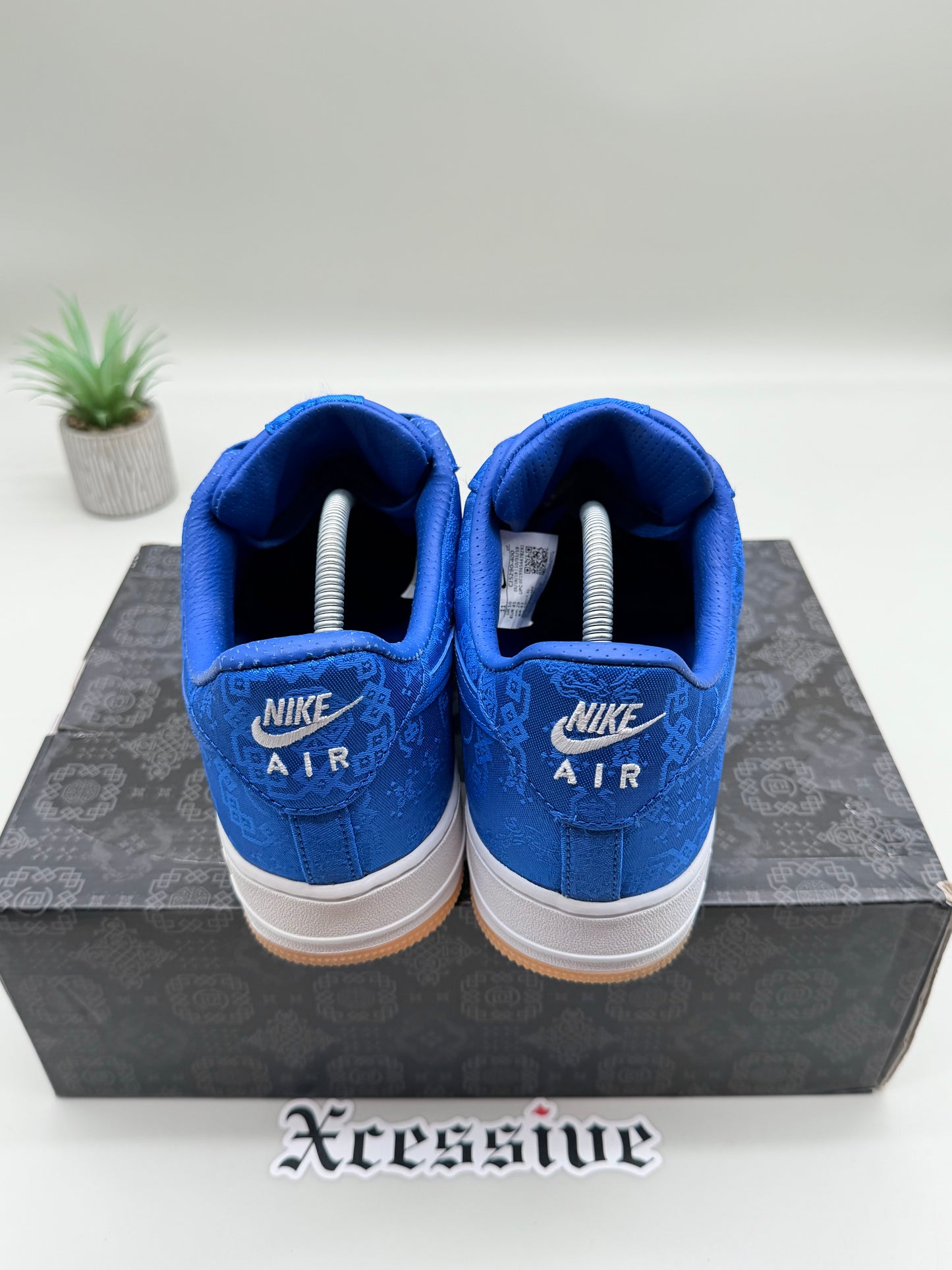 Nike Air Force 1 CLOT Blue Silk