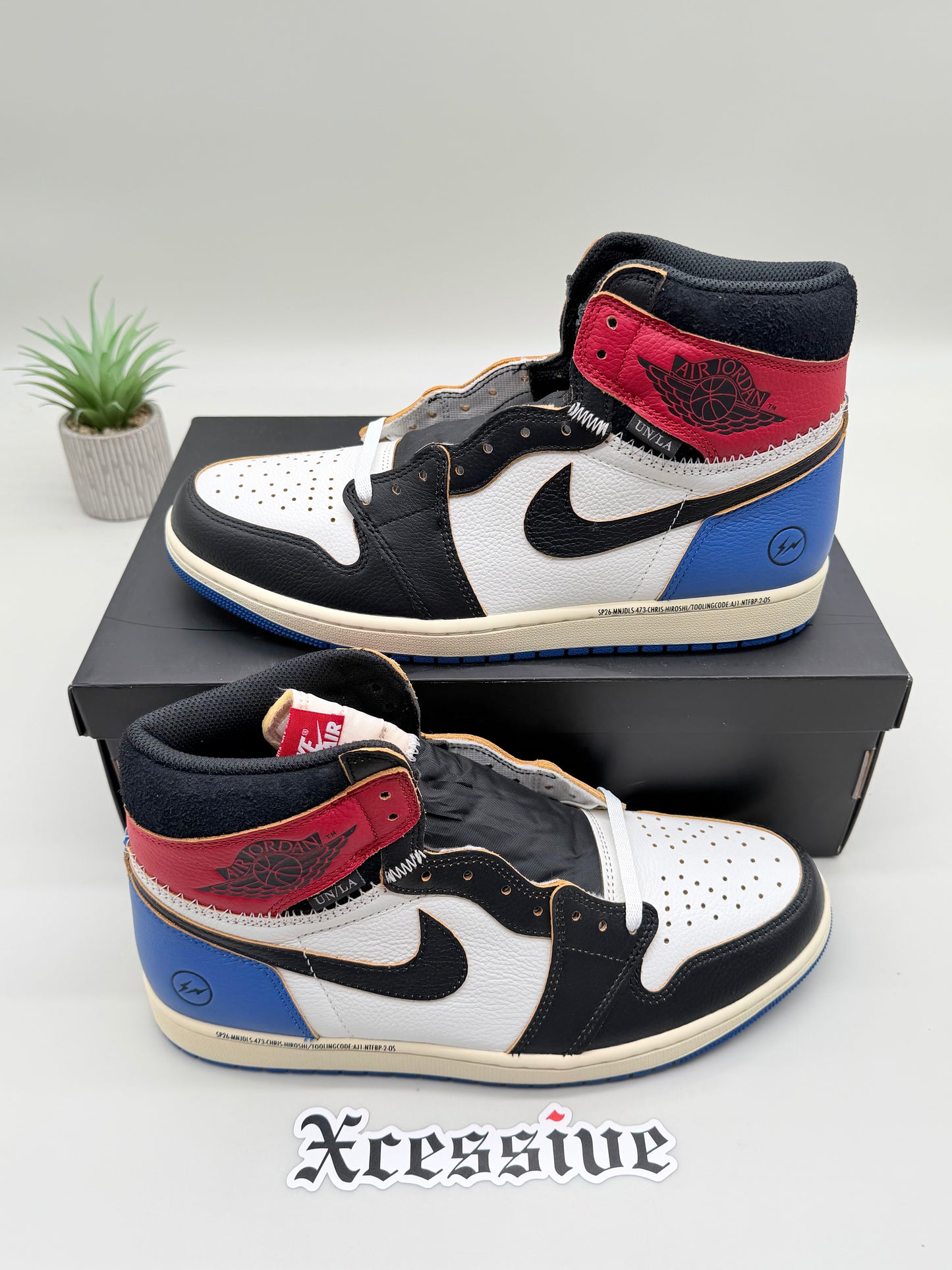 Jordan 1 Union Fragment Varsity Red