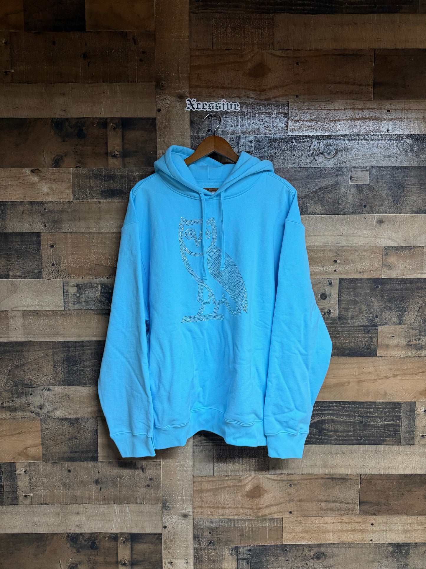 Drake OVO Iceman Hoodie Ice Blue