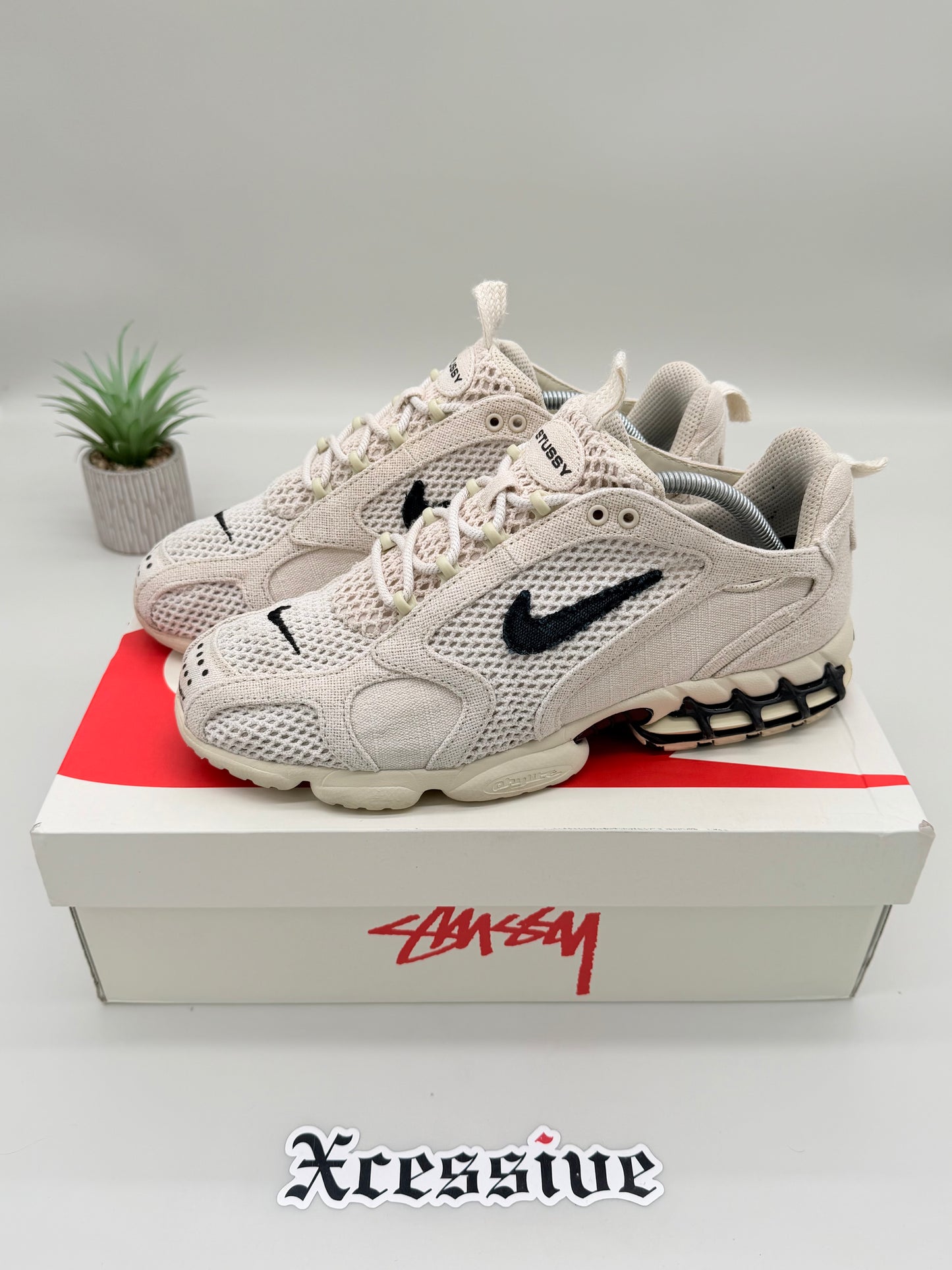 Nike Air Zoom Spiridon Cage 2 Stussy Fossil