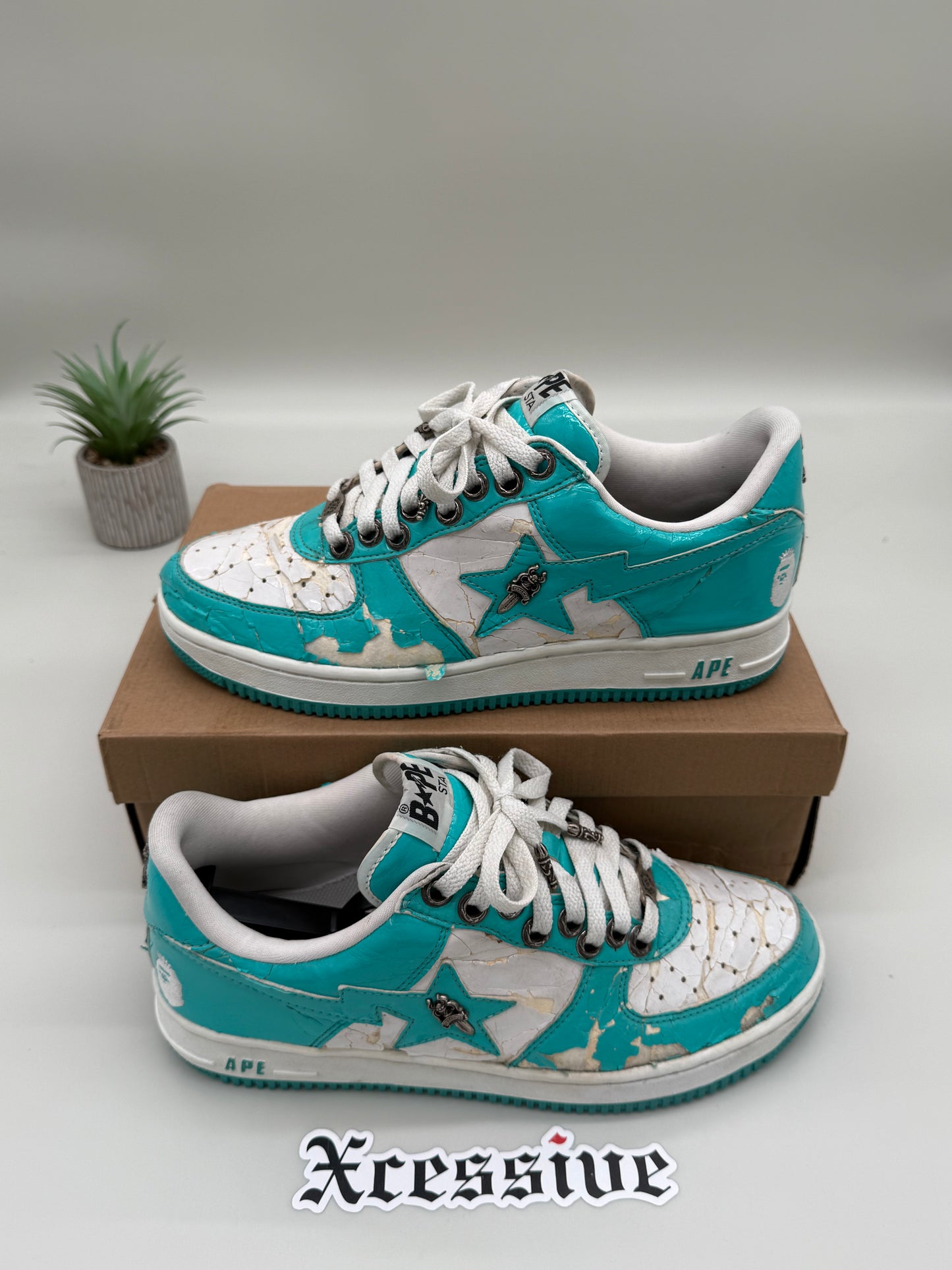 A Bathing Ape Bapesta NYC Chrome Hearts